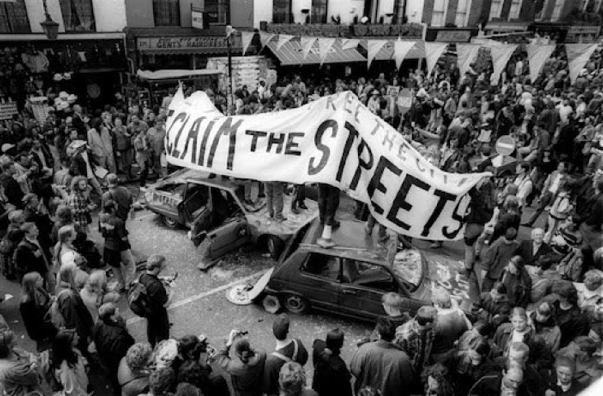 Reclaim the Streets occupation 14 May 1995