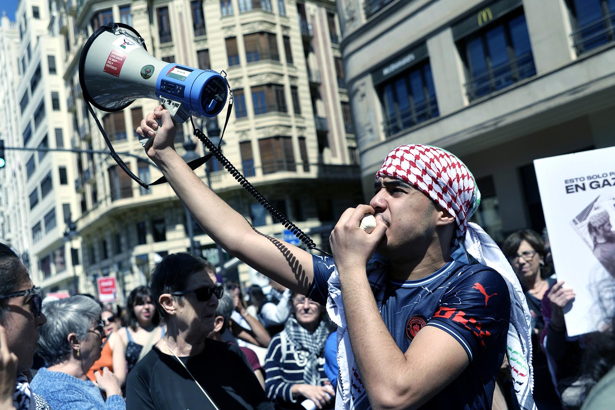 Manifestaciones País Valencià solidaridad con Palestina 20-21 abril  - 1