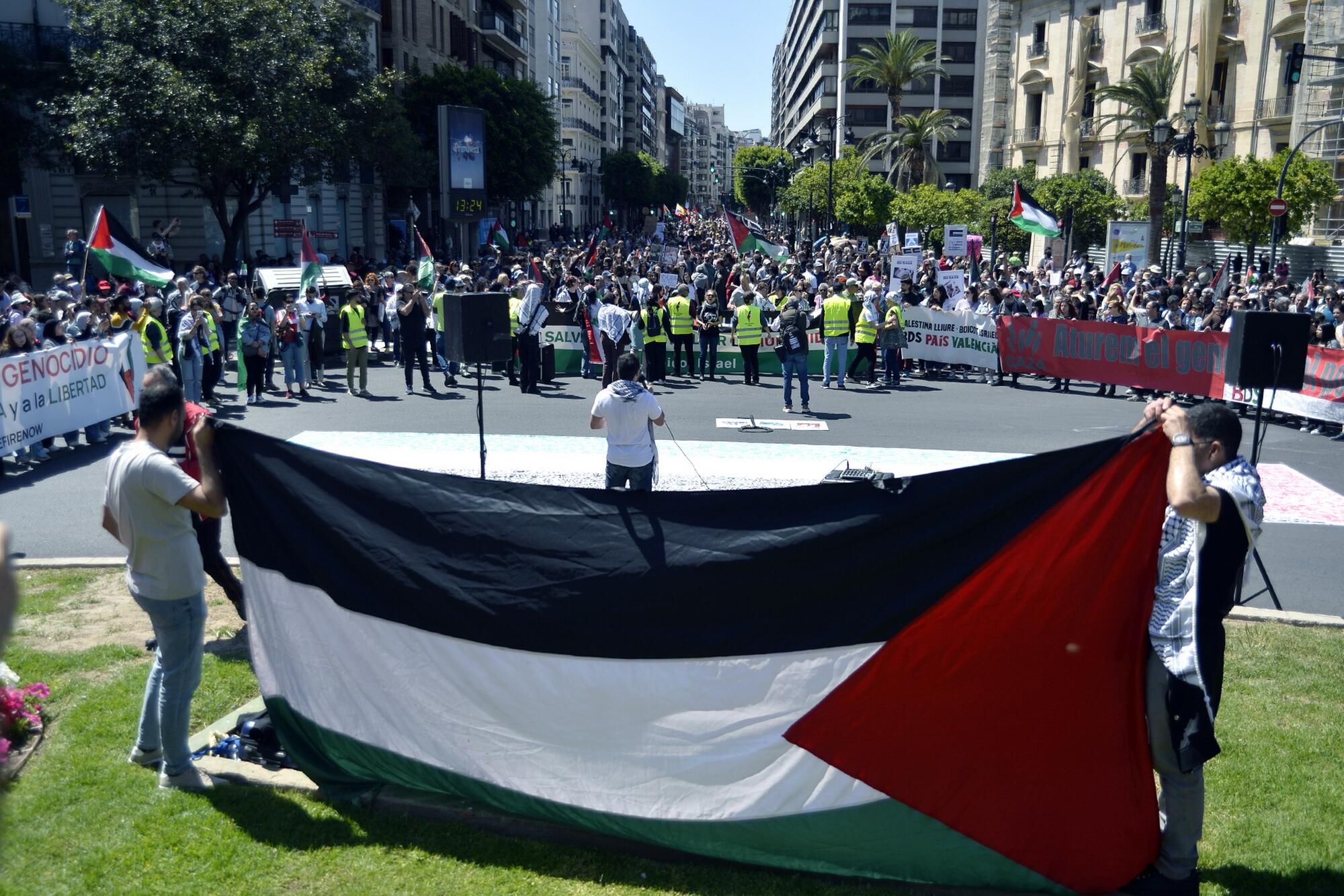 Manifestaciones País Valenciá solidaridad con Palestina 20-21 abril  - 3