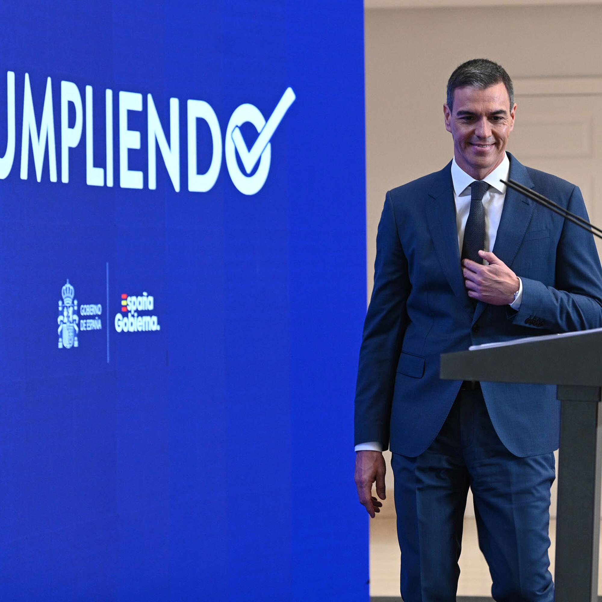 Pedro Sánchez balance curso político