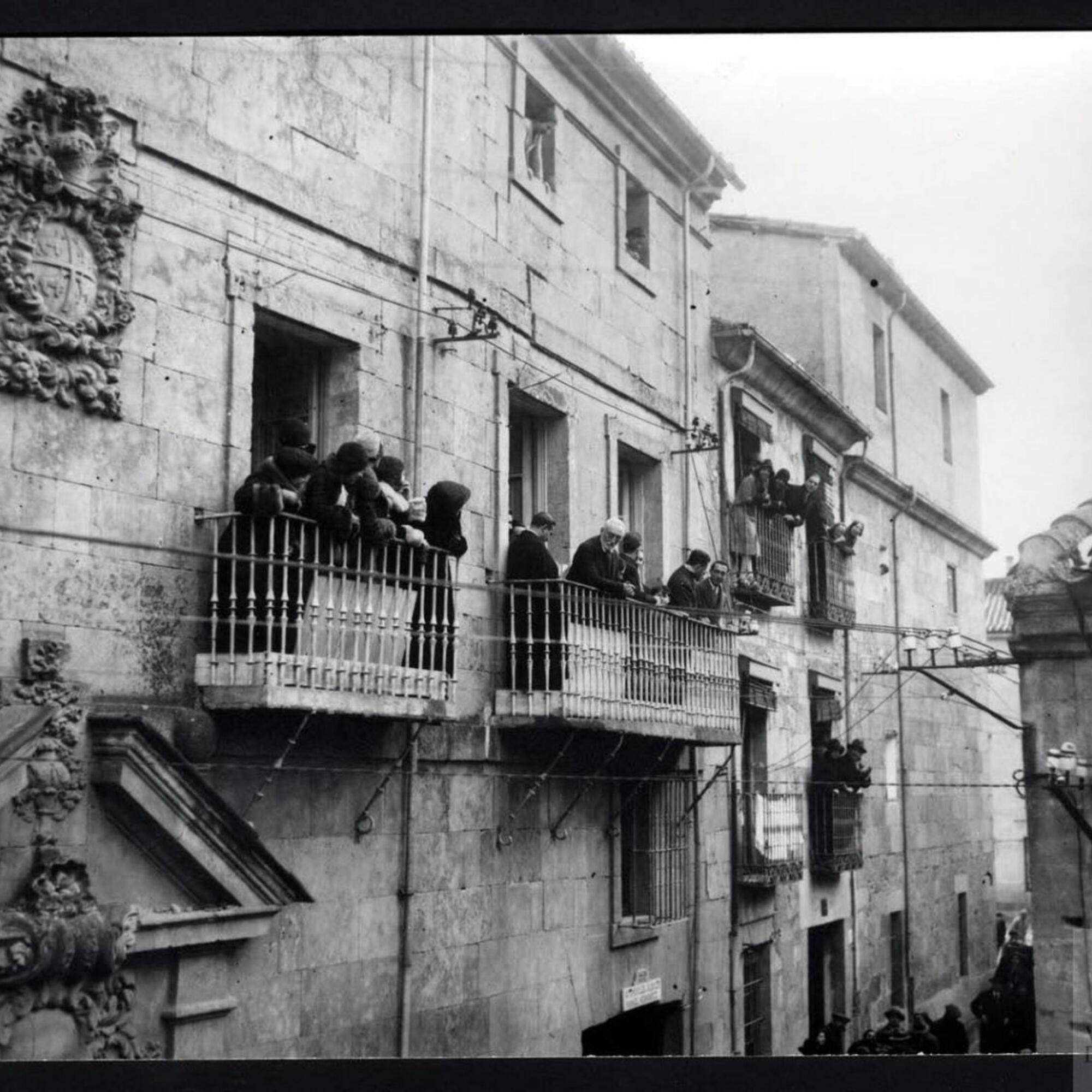 Unamuno Calle Bordadores Salamanca 1930