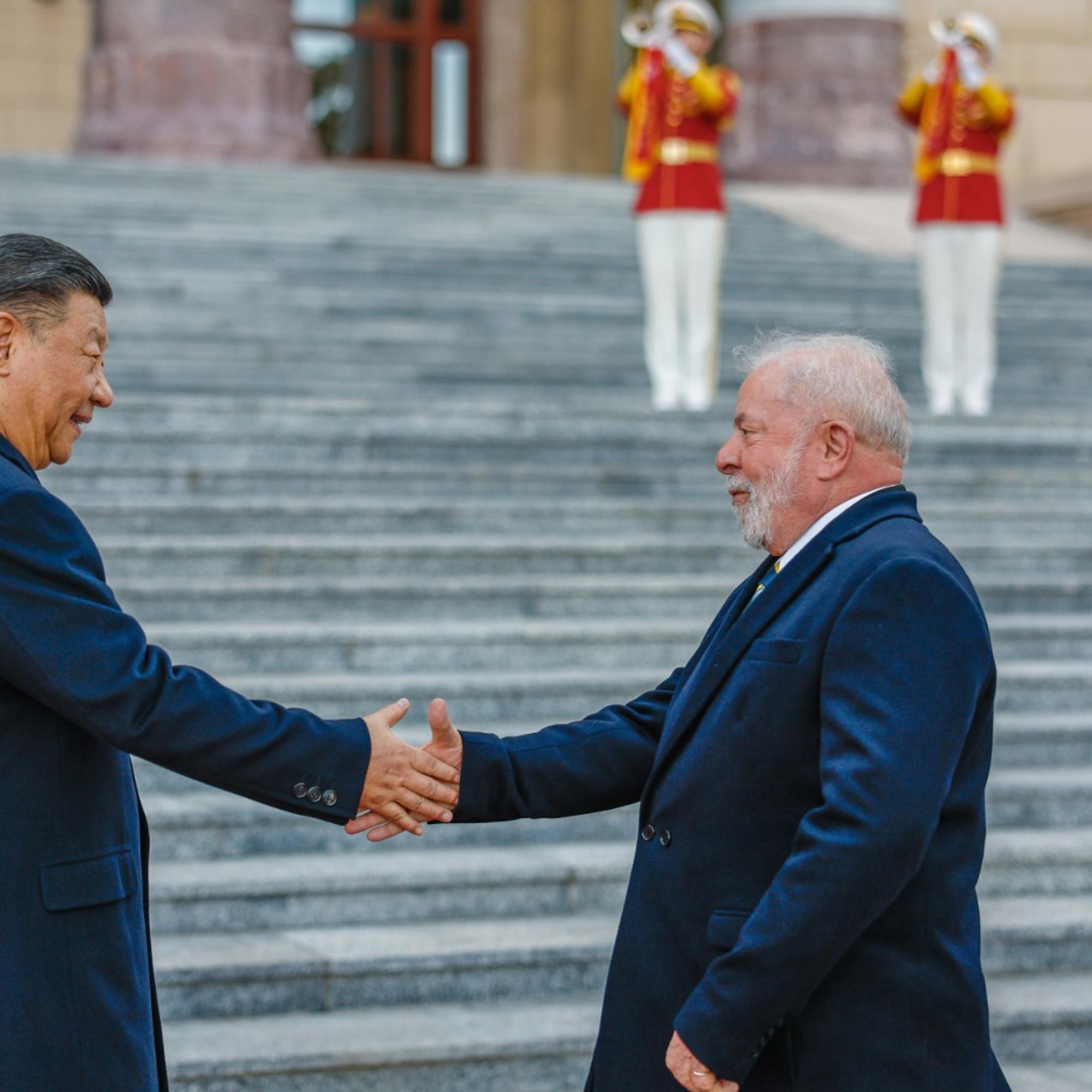 Los presidentes de China y Brasil, Xi Jinping y Luiz Inácio Lula da Silva en su reciente visita al país asiático. 