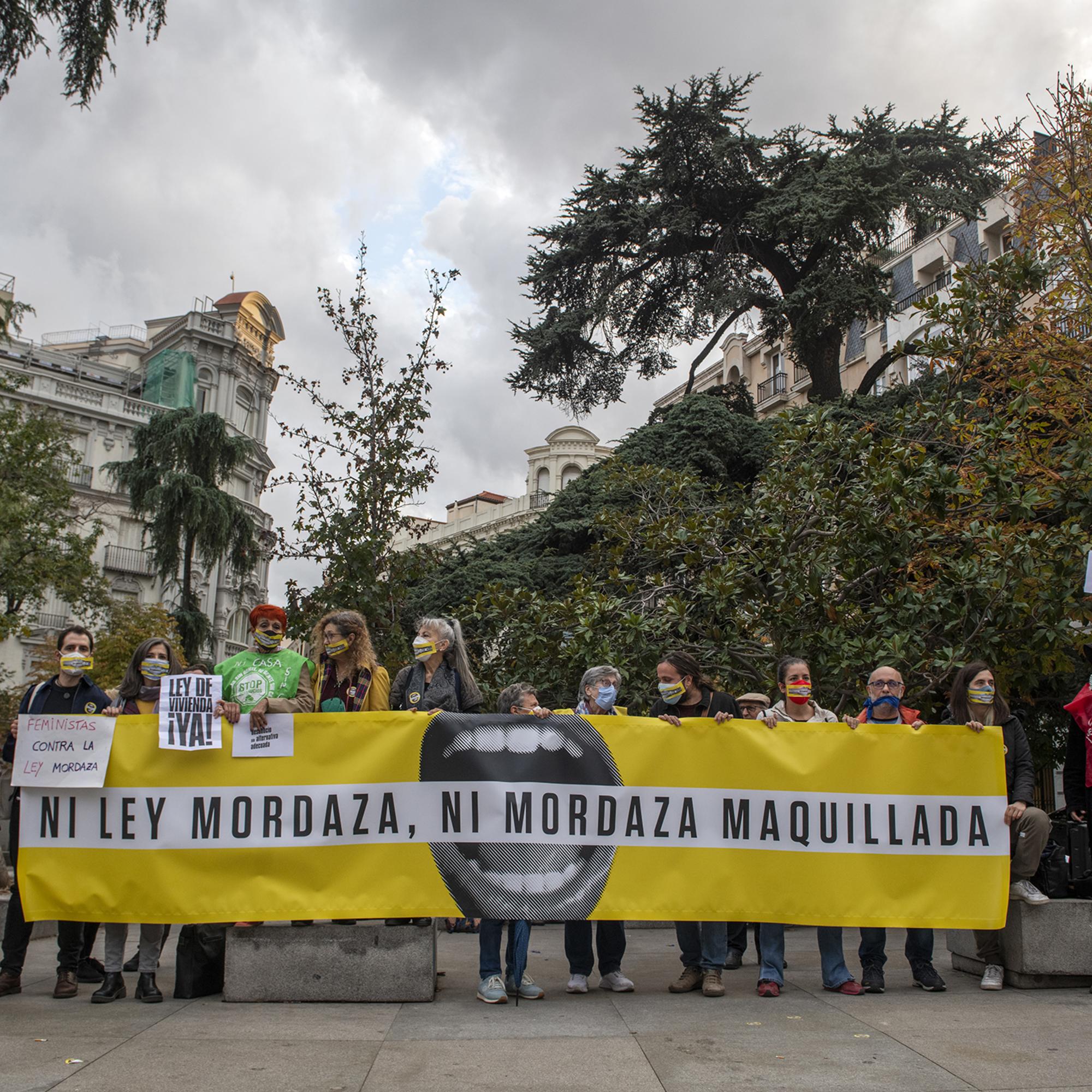 Ley Mordaza 12 horas amordazados Congreso - 2