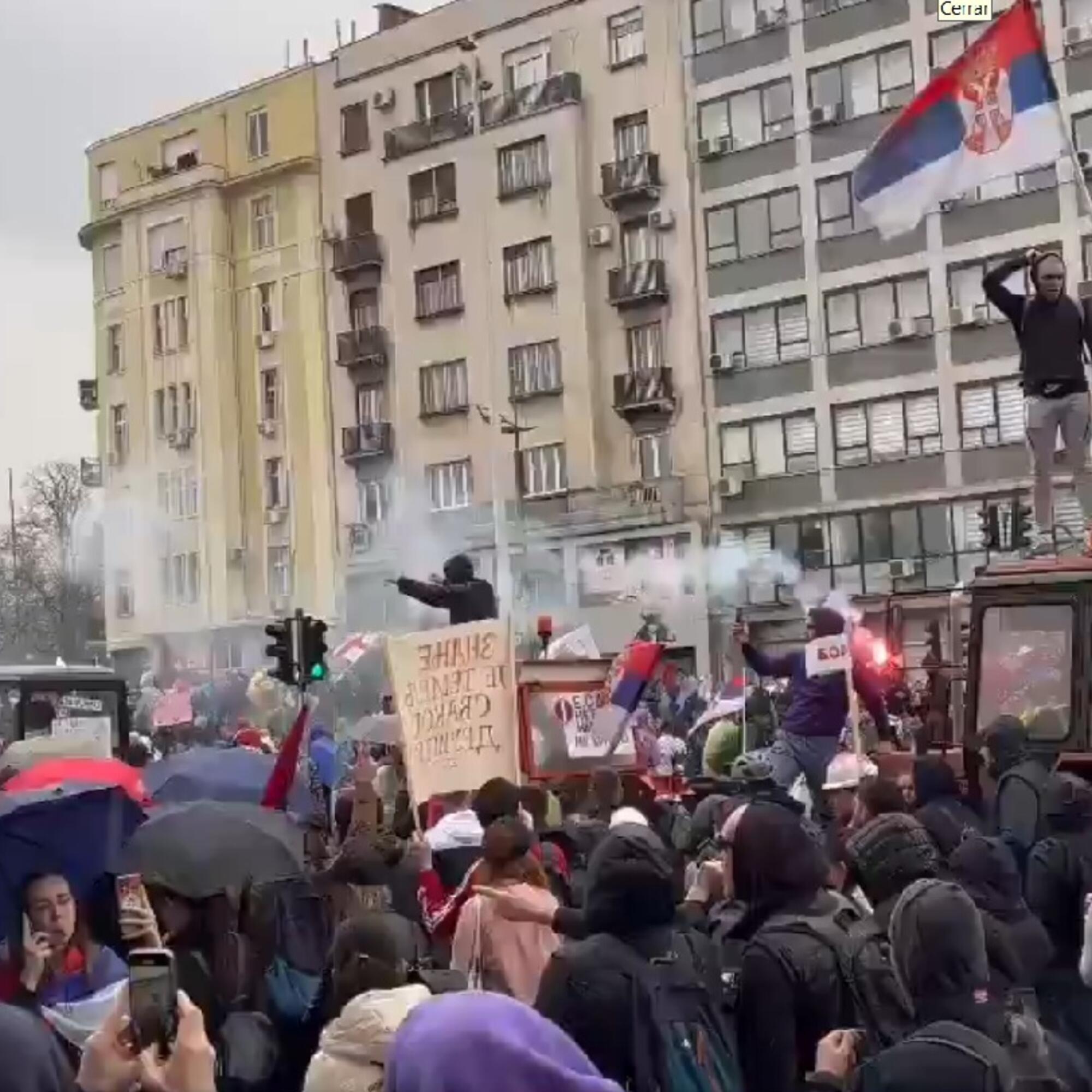 Protesta Belgrado 15 marzo 2025