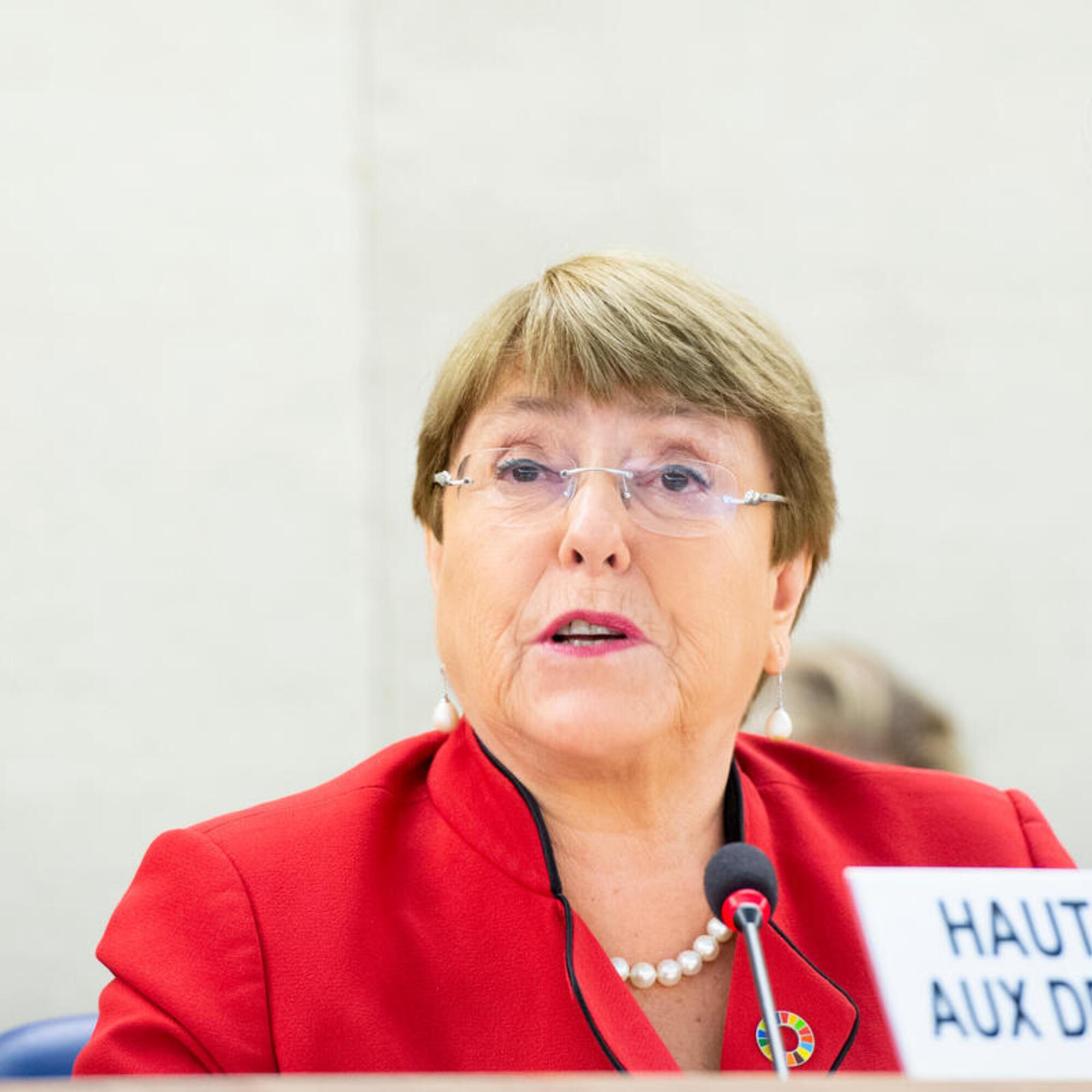 Michelle Bachelet en la ONU. Foto: UN/Violaine Martin