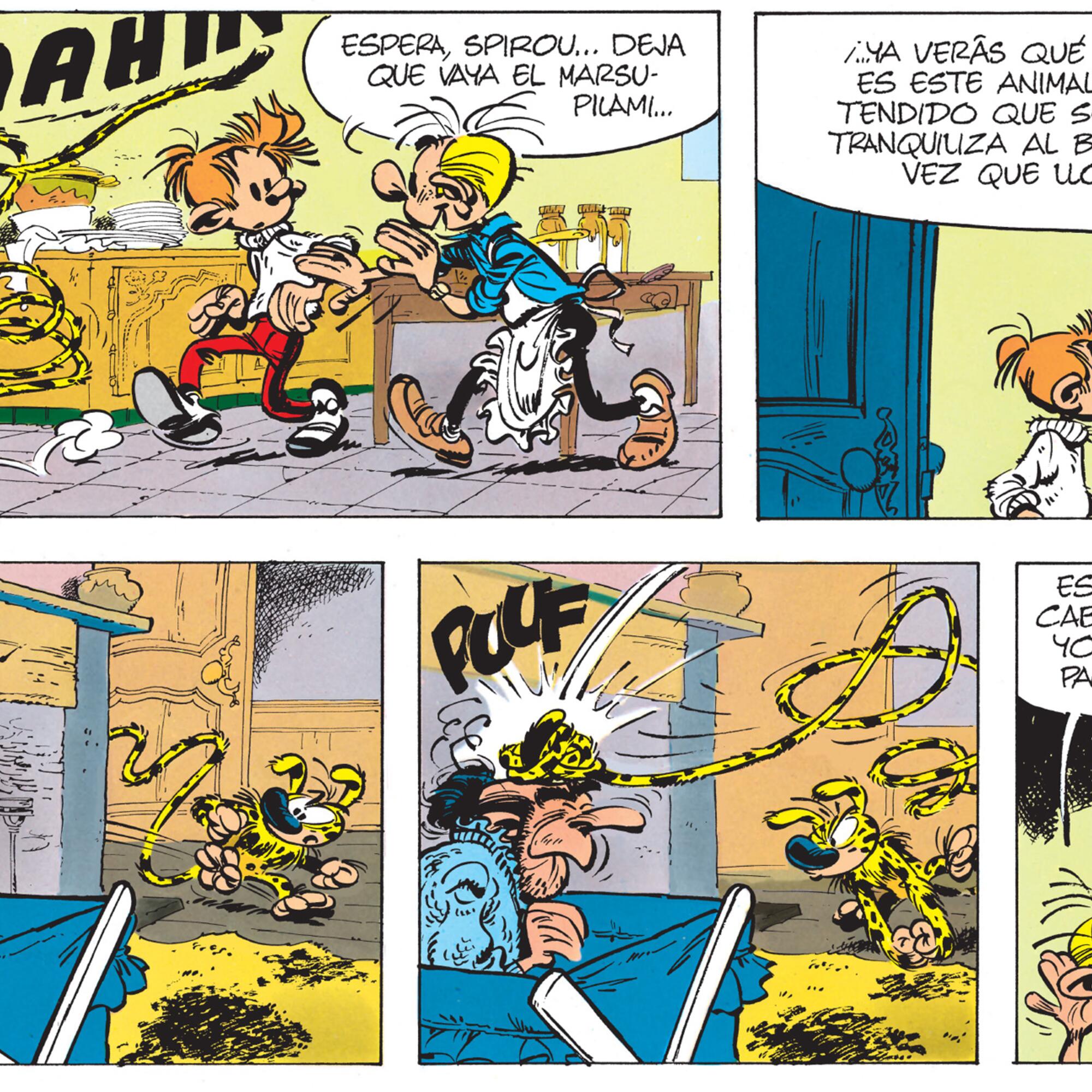 Spirou y el marsupilami, personajes históricos creados por Franquin