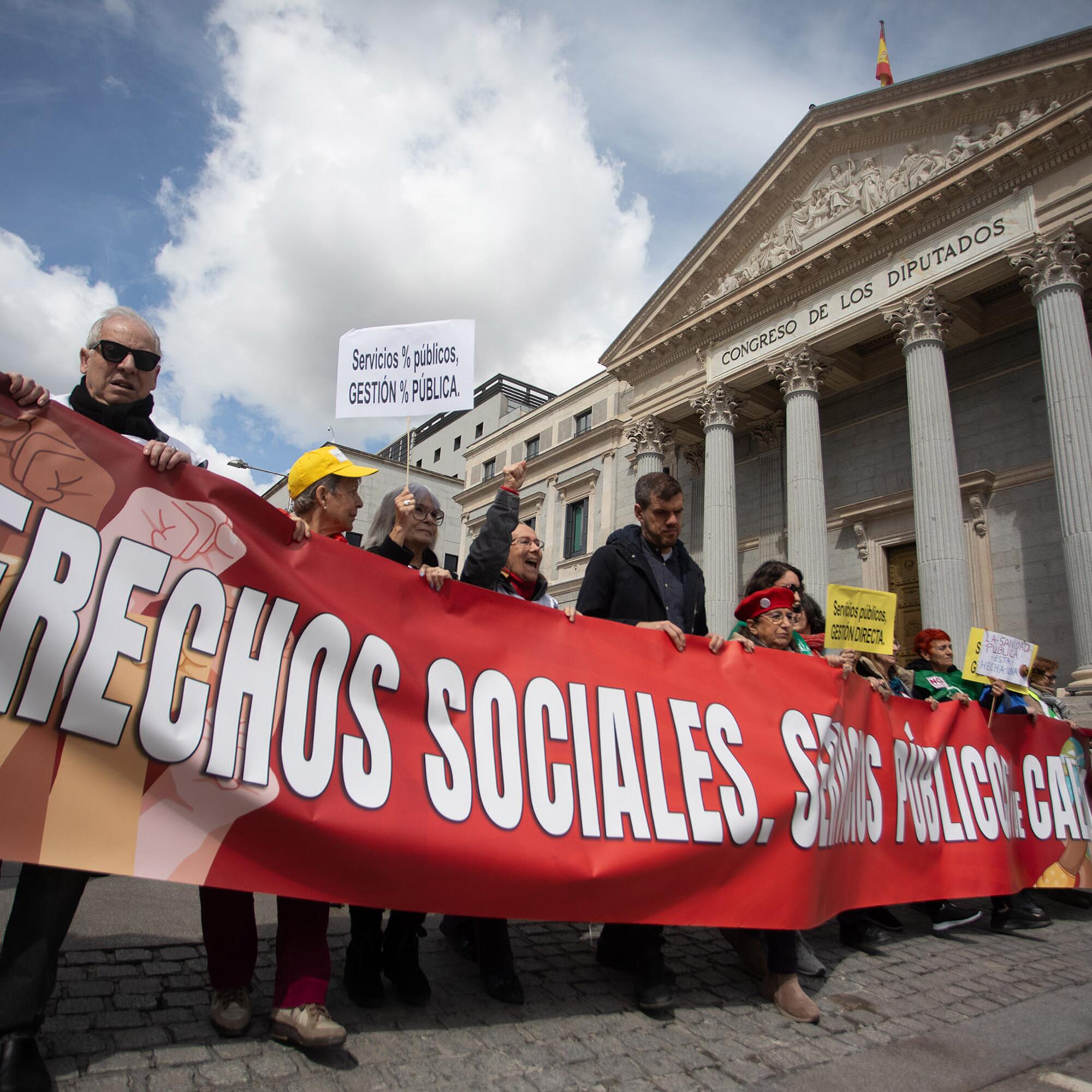 Manifestación servicios públicos 23 de marzo 