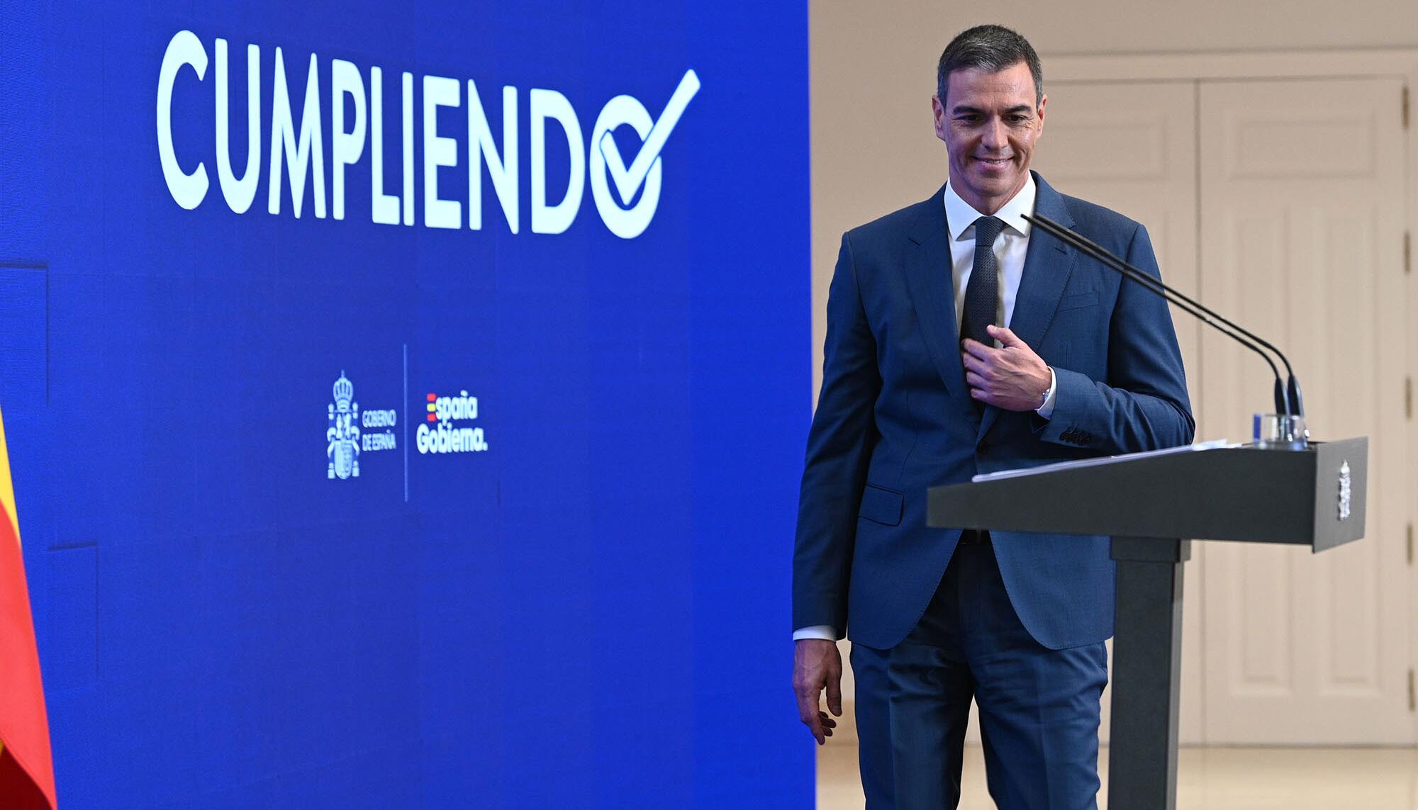 Pedro Sánchez balance curso político