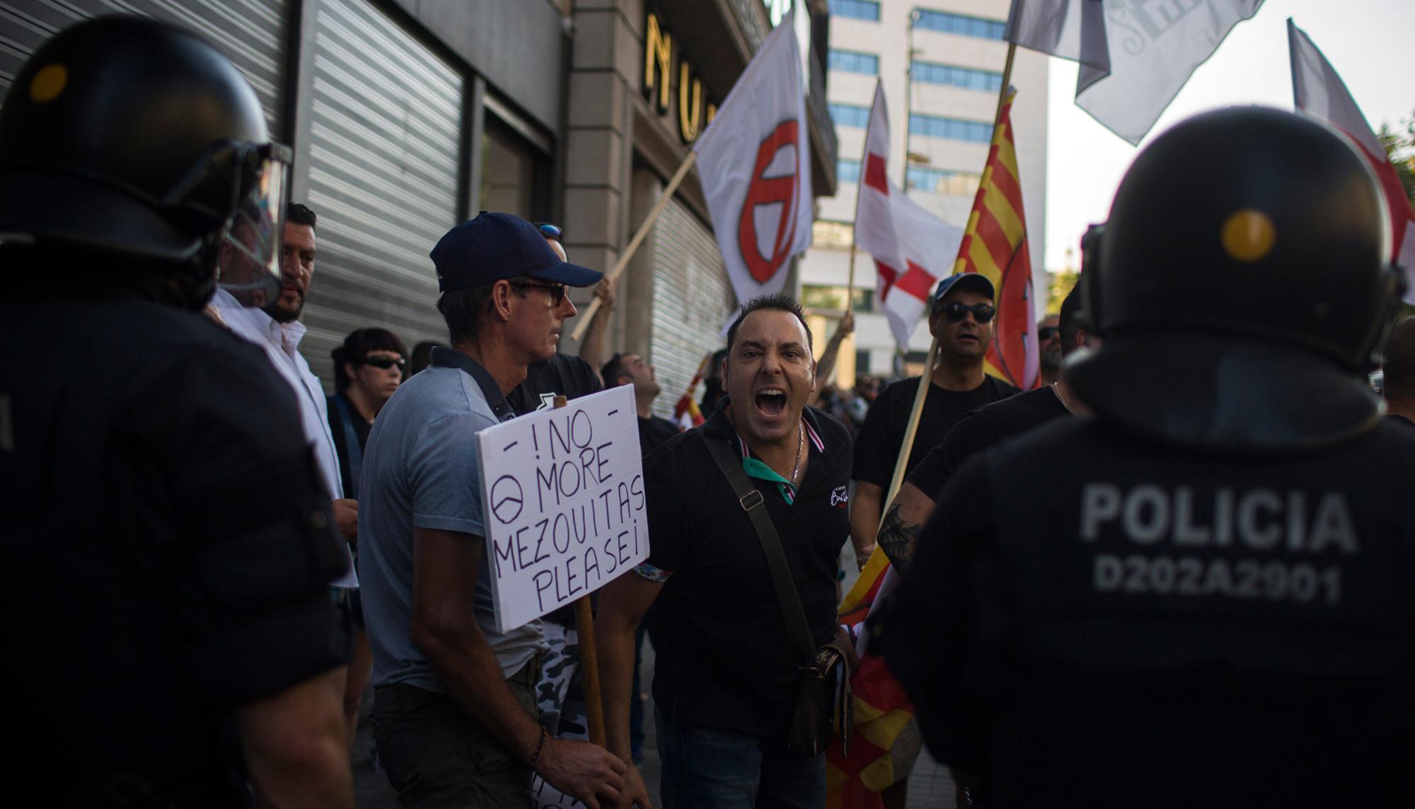 manifestaciones grupos fascitas en Barcelona