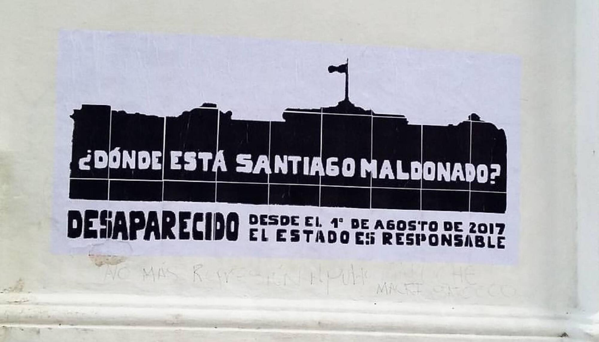 Las calles recuerdan que Santiago Maldonado sigue desaparecido.