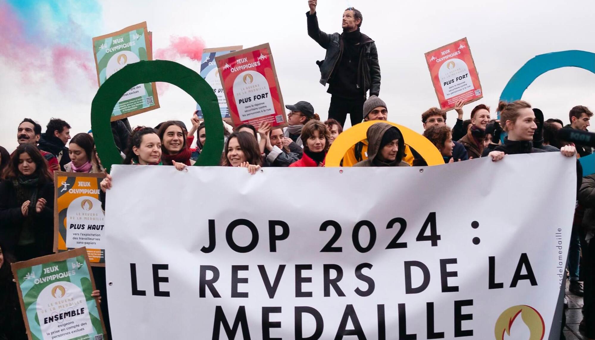 El reverso de la medalla protesta Juegos Olímpicos Paris