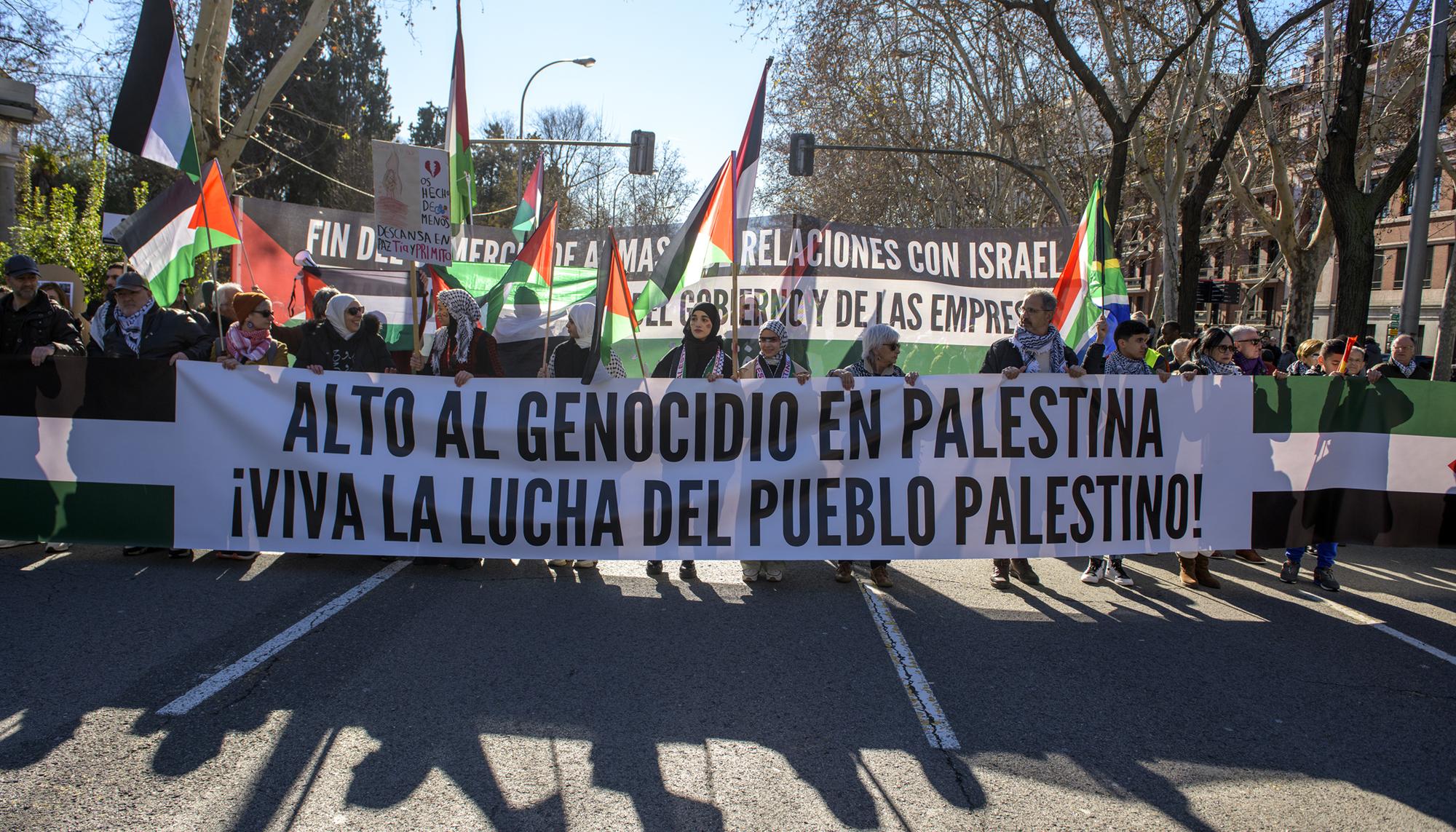 Más de 50.000 personas en Madrid contra el genocidio en Gaza y en apoyo al pueblo palestino - 1