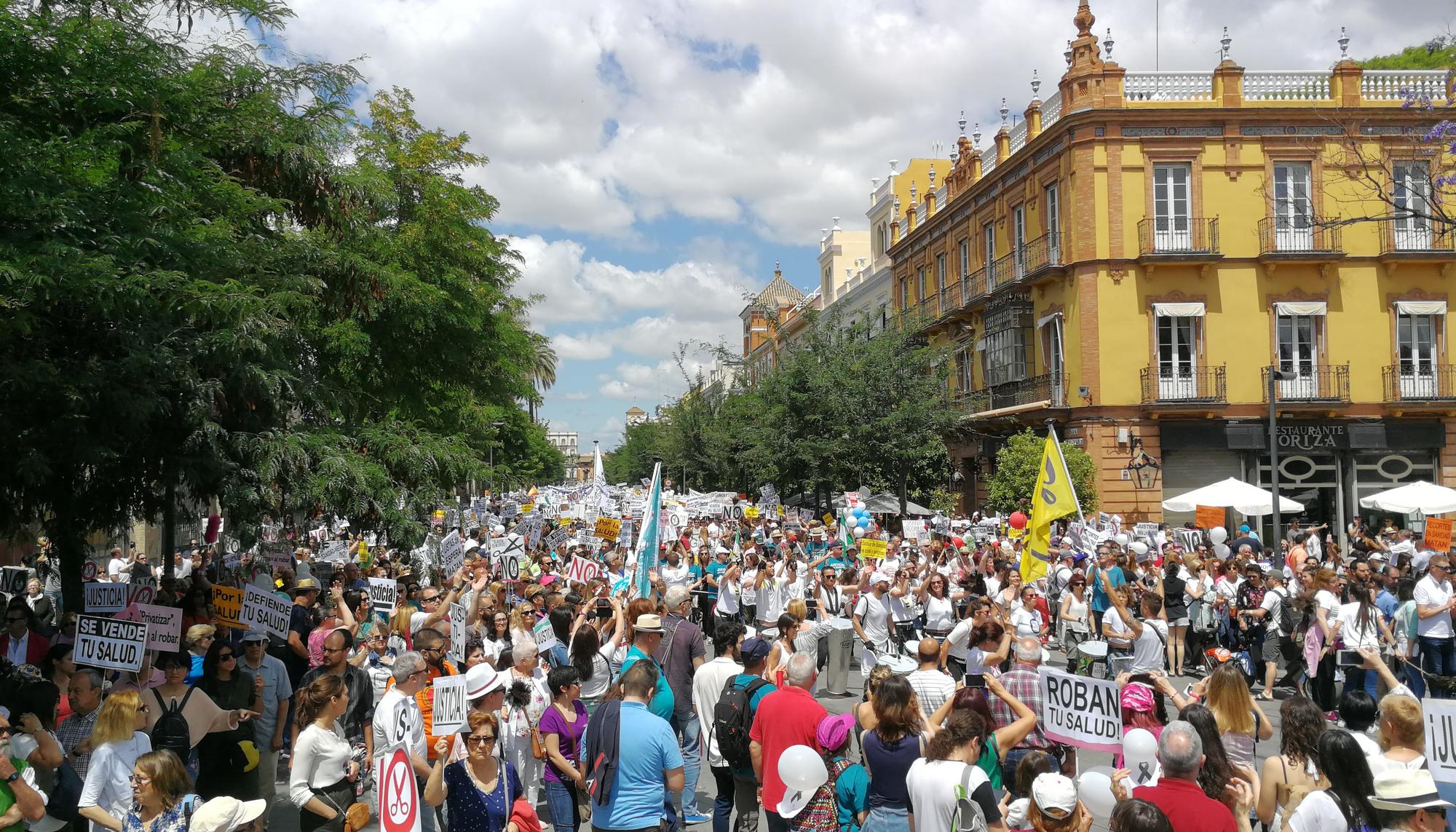 Manifestación Sanidad Pública en Sevilla 1