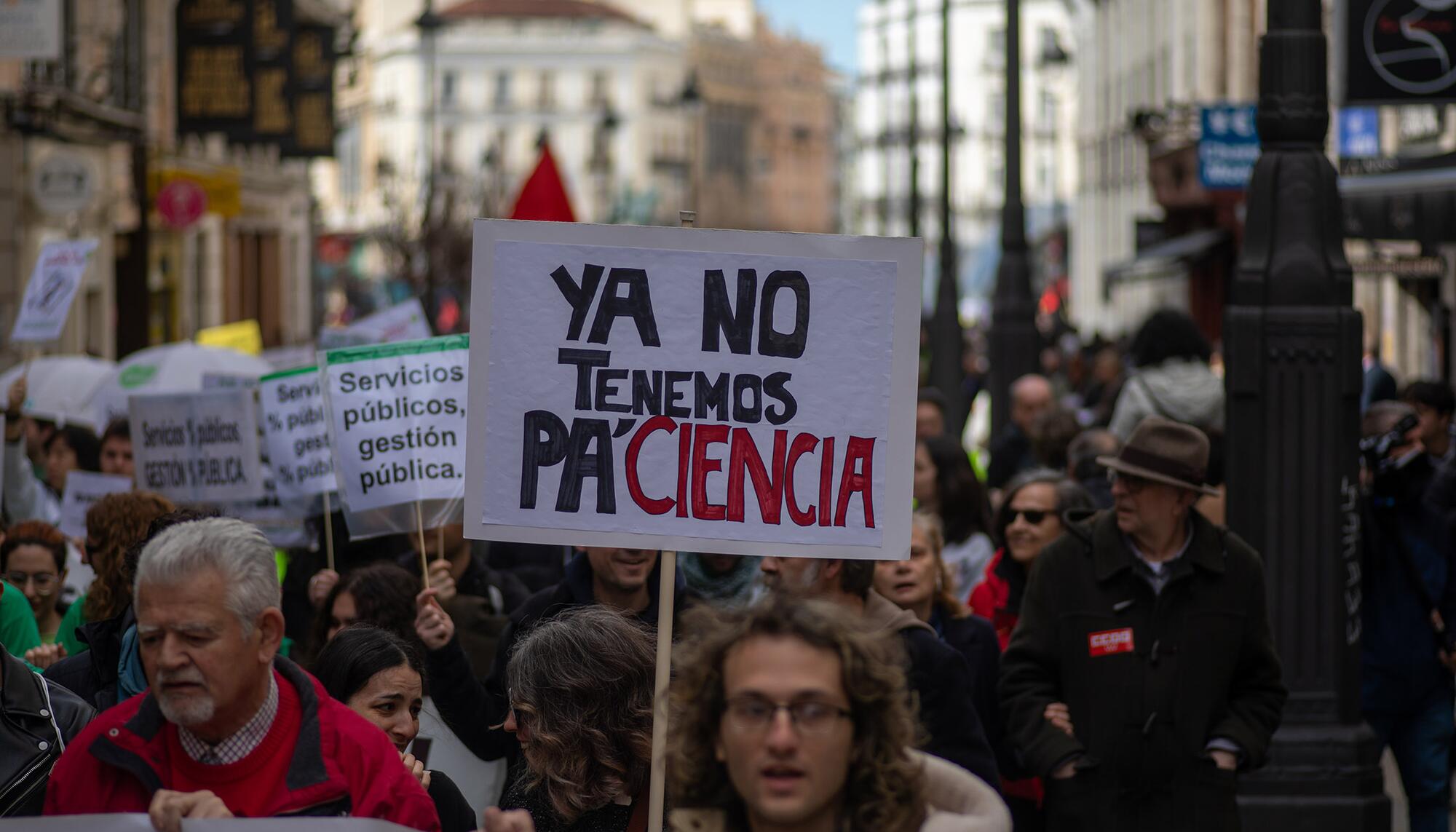 Manifestación servicios públicos 23 de marzo - 2