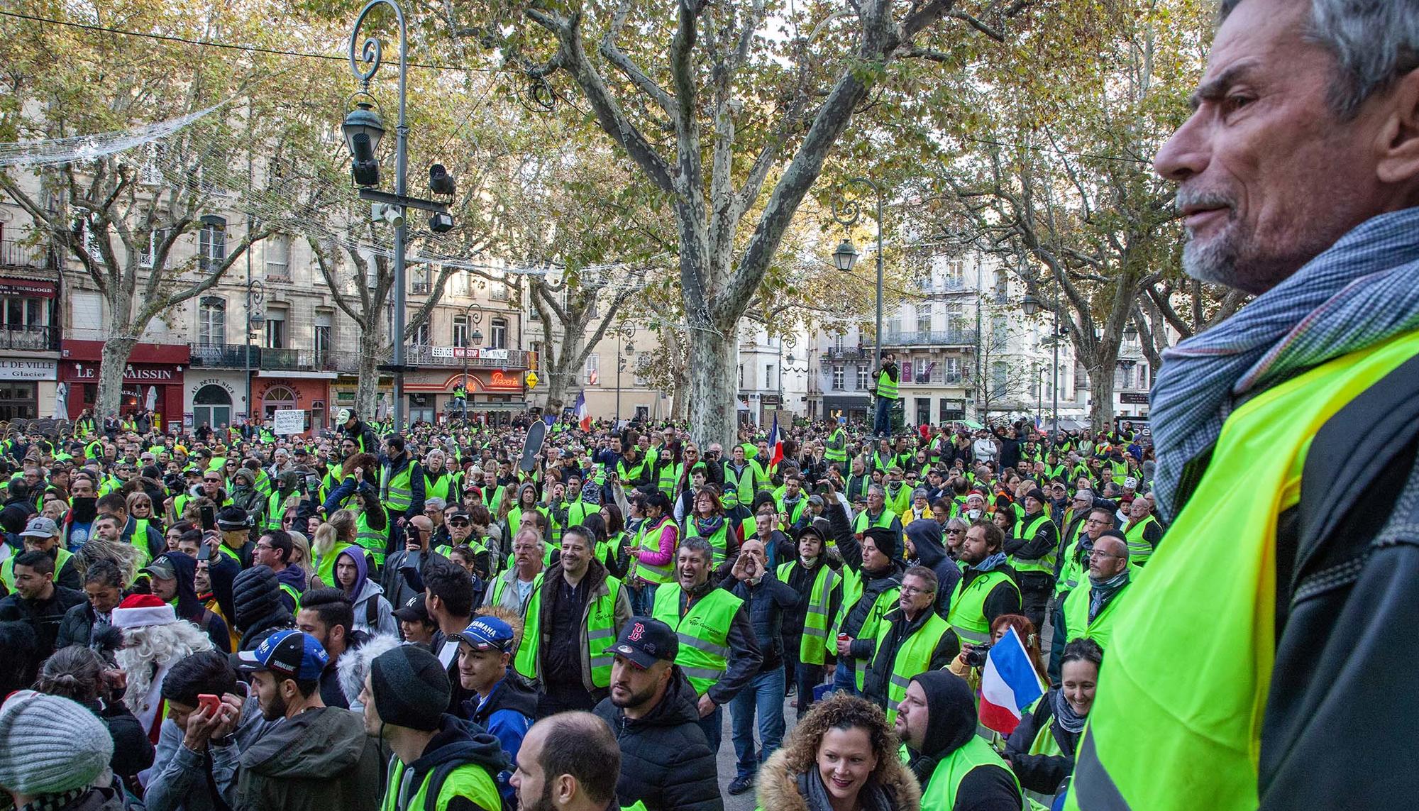 Manifestacion Gilets Jaunes en Avignon