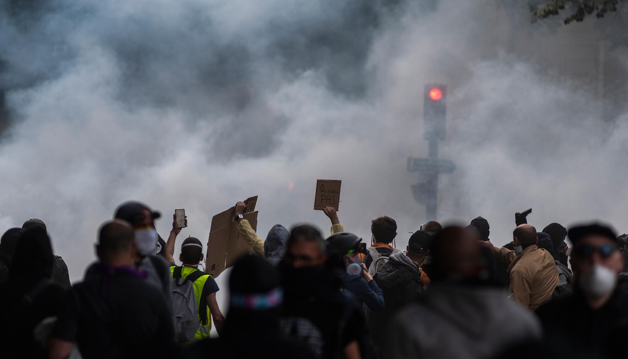 La policía francesa convierte una manifestación en defensa de la sanidad en una batalla campal - 10