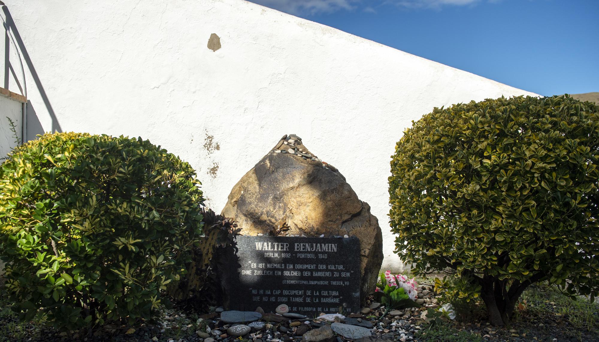 Walter Benjamin tumba cementerio Portbou