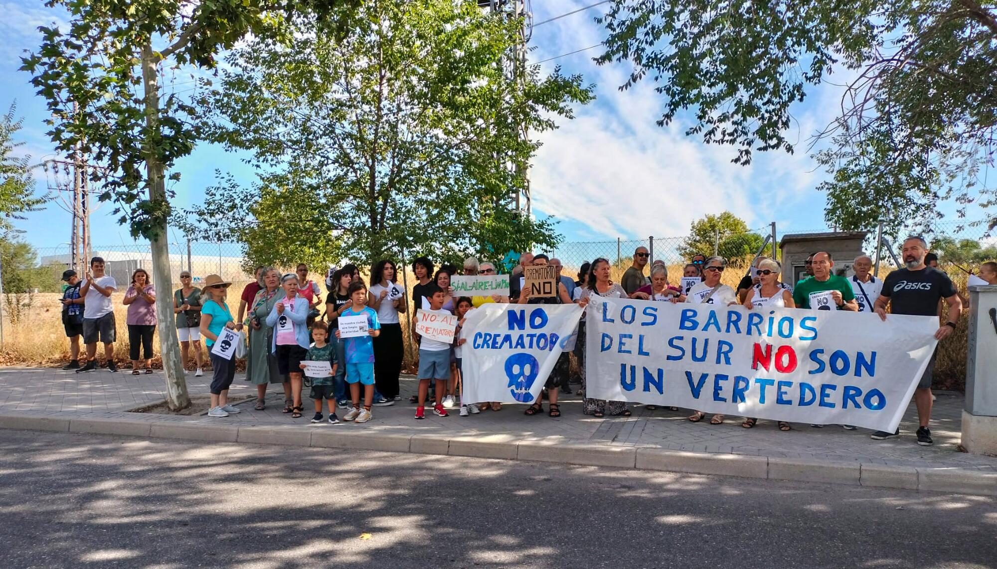 Protesta  Tanatorio de la M40