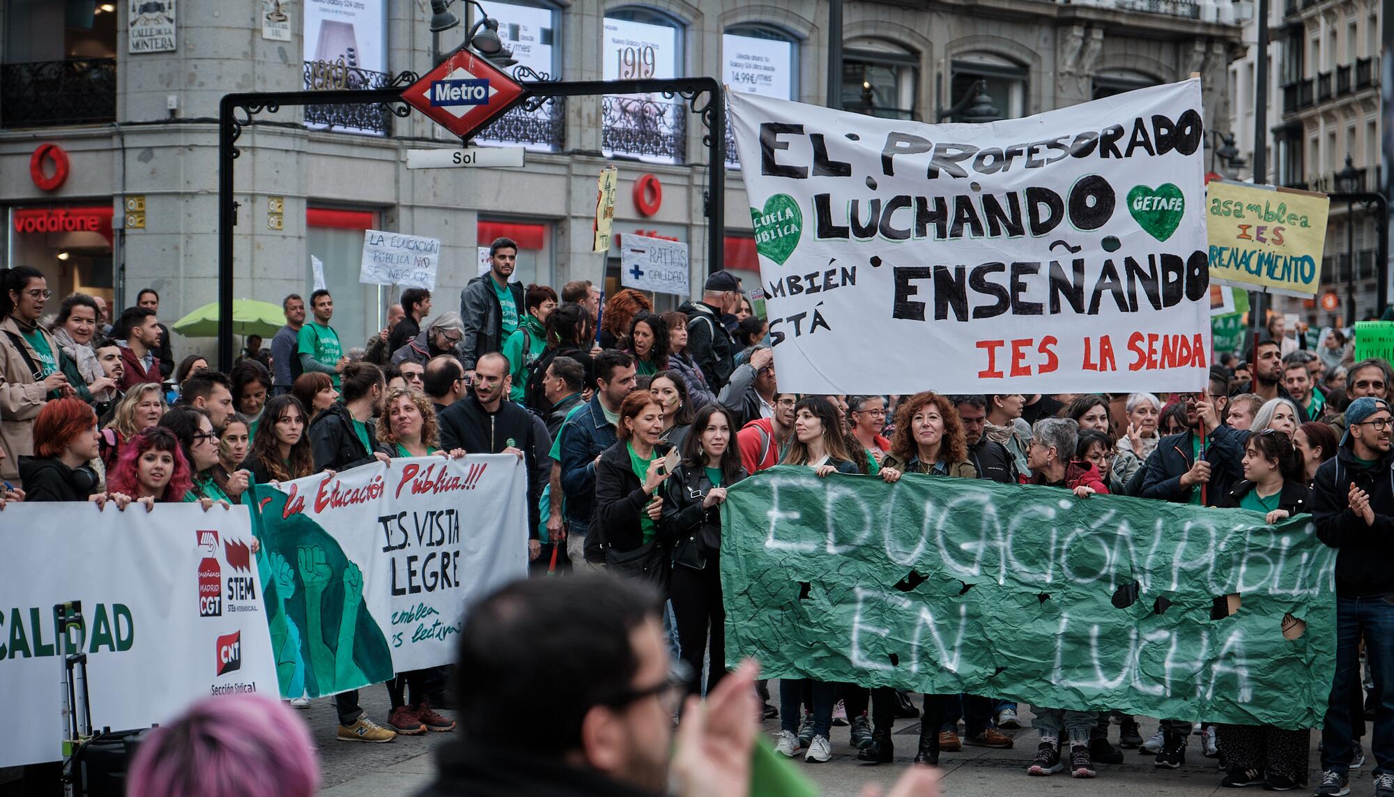 Huelga de profesores 22.05 - 11