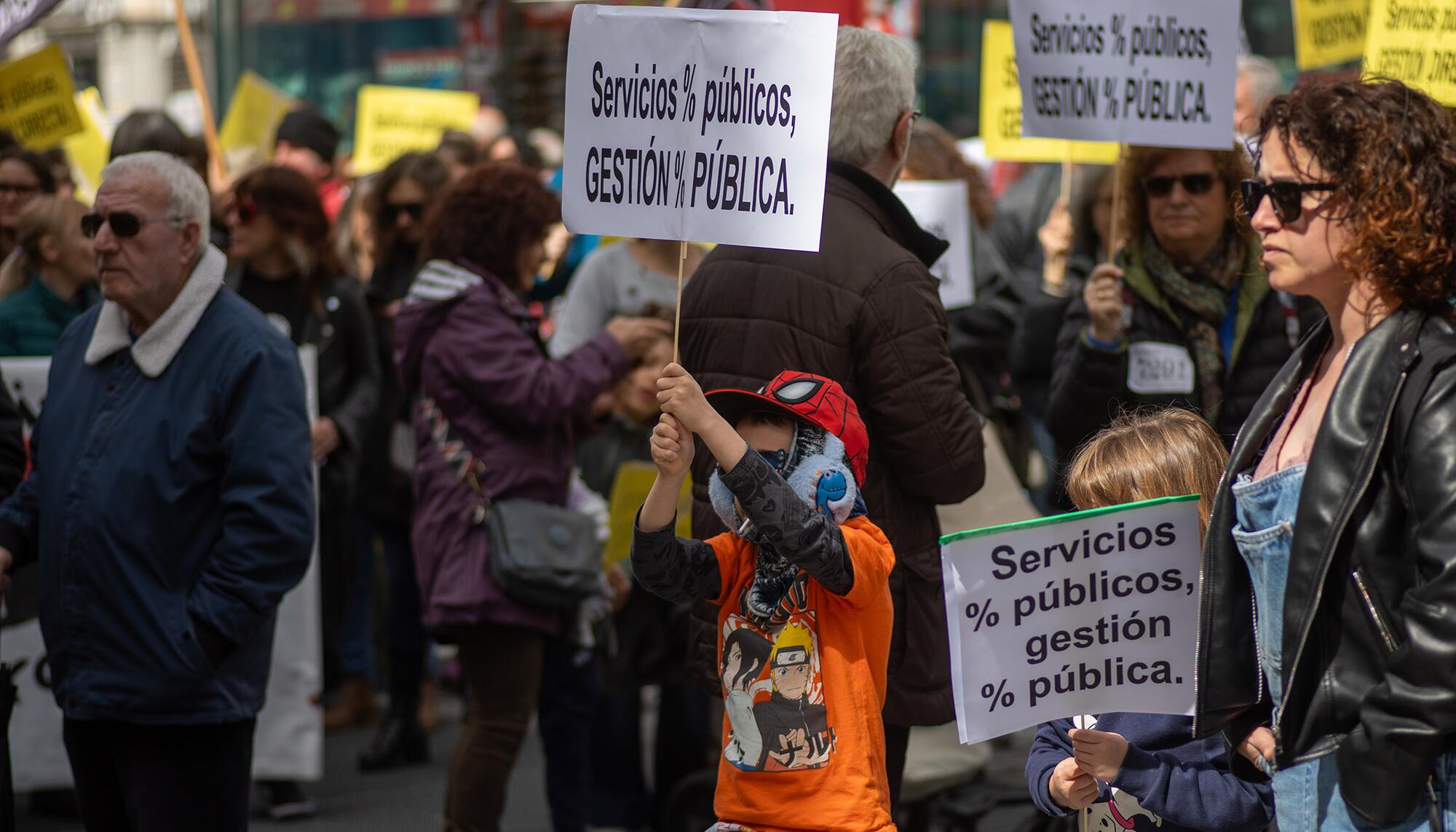 Manifestación servicios públicos 23 de marzo - 4