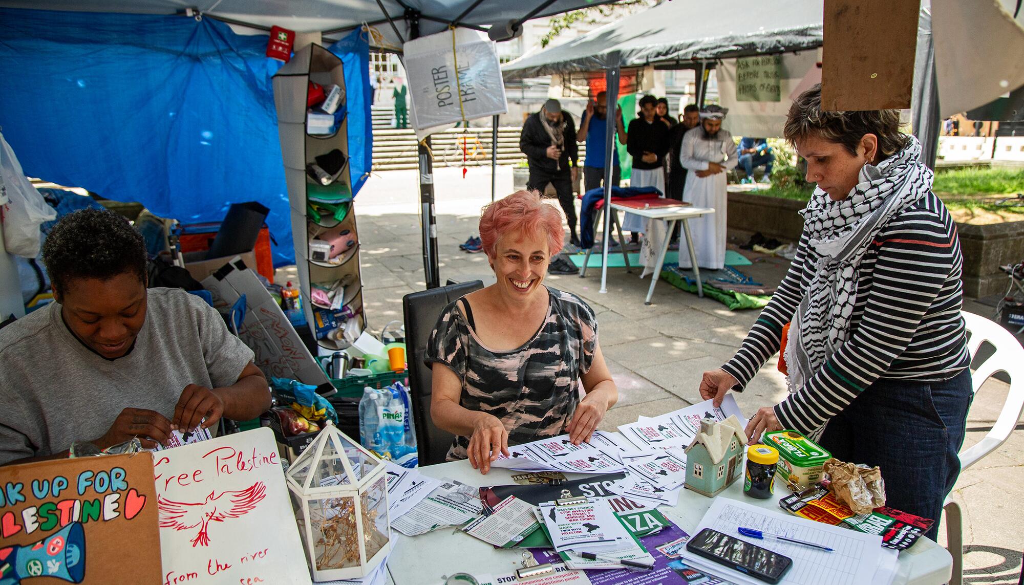 Acampada Palestina Hackney en Londres 06