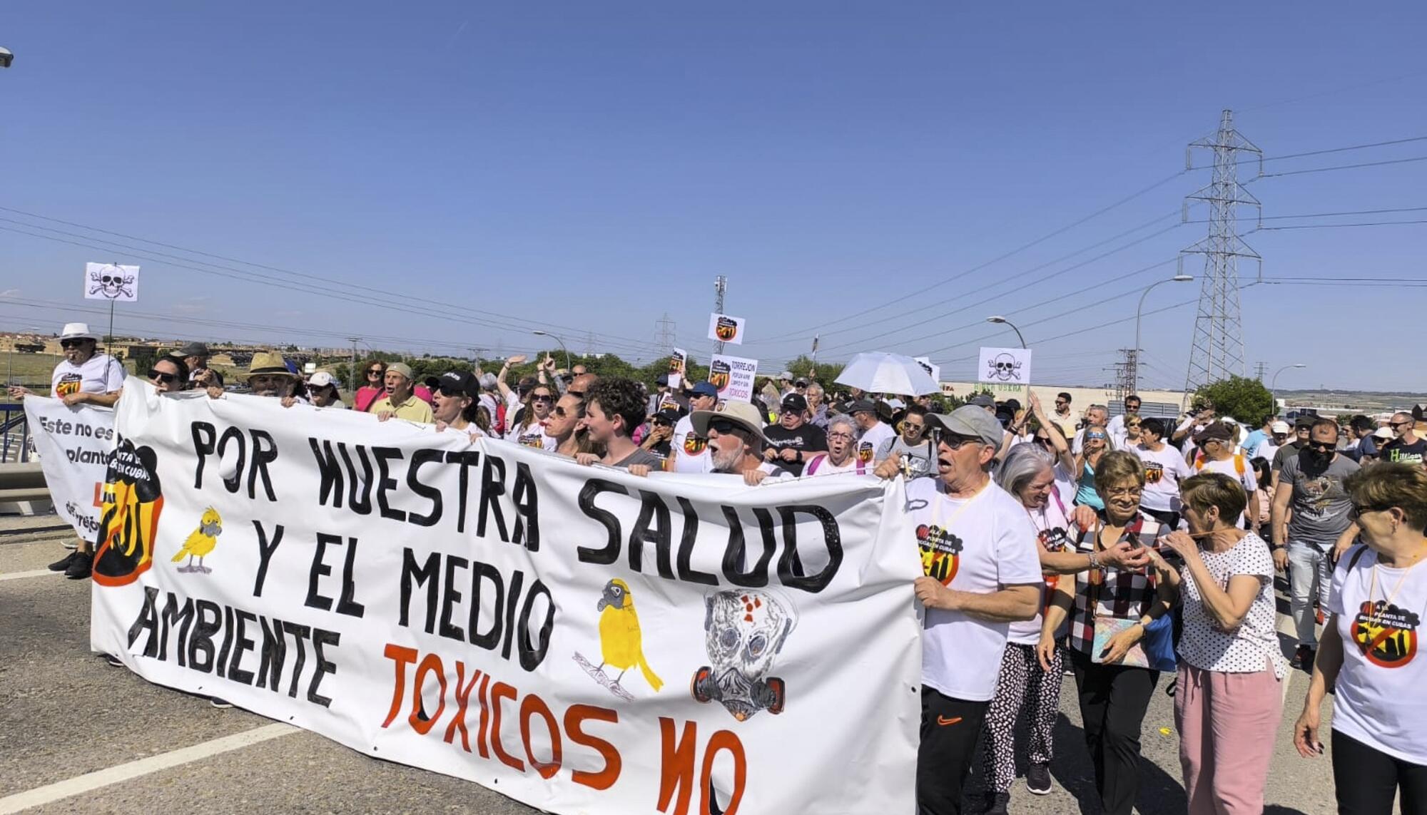 Biogás Torrejón de la Calzada, protesta
