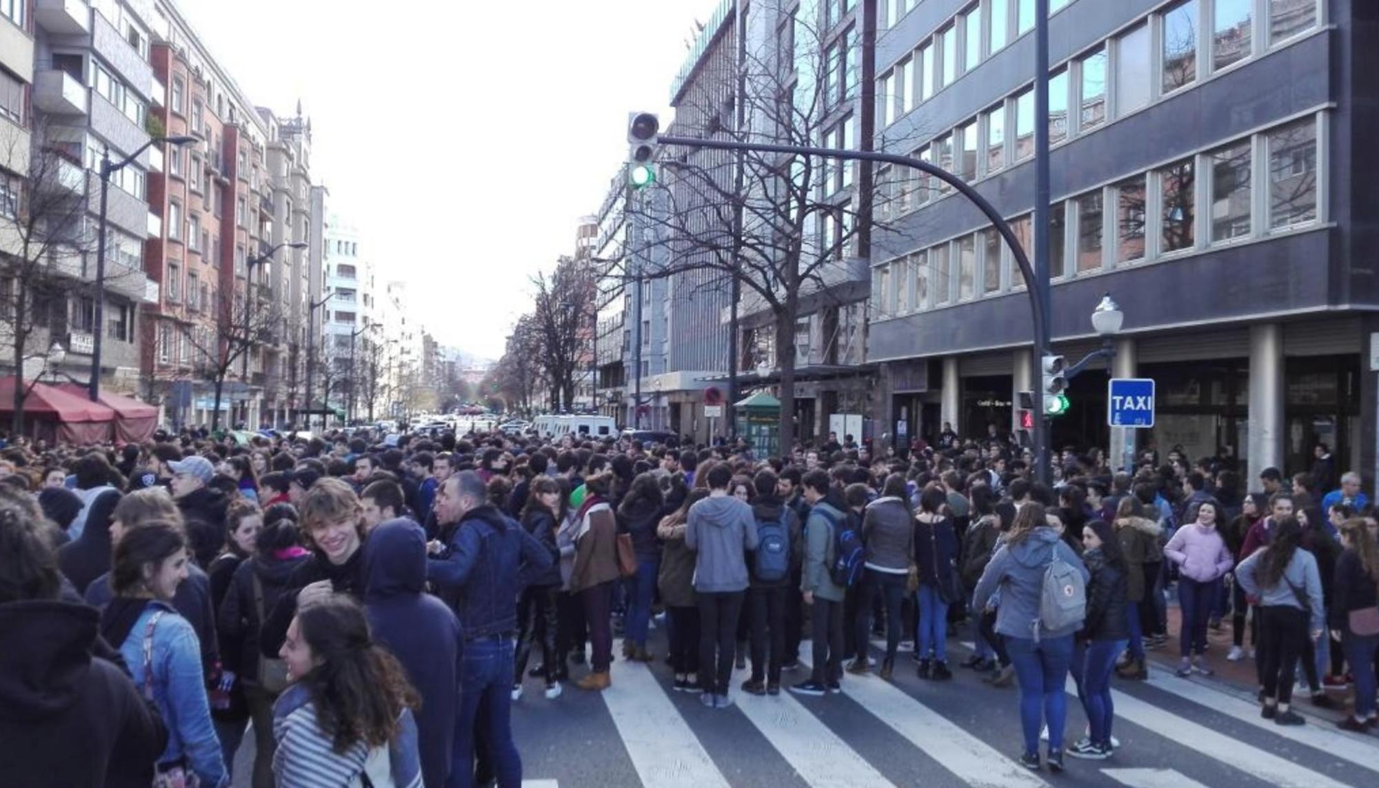 Huelga estudiantil Bilbao 2017