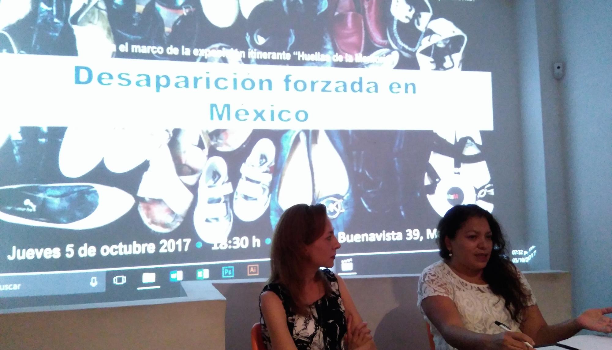 Charla sobre la desaparición forzada en México de Gloria Serrano y Griselda Herrera