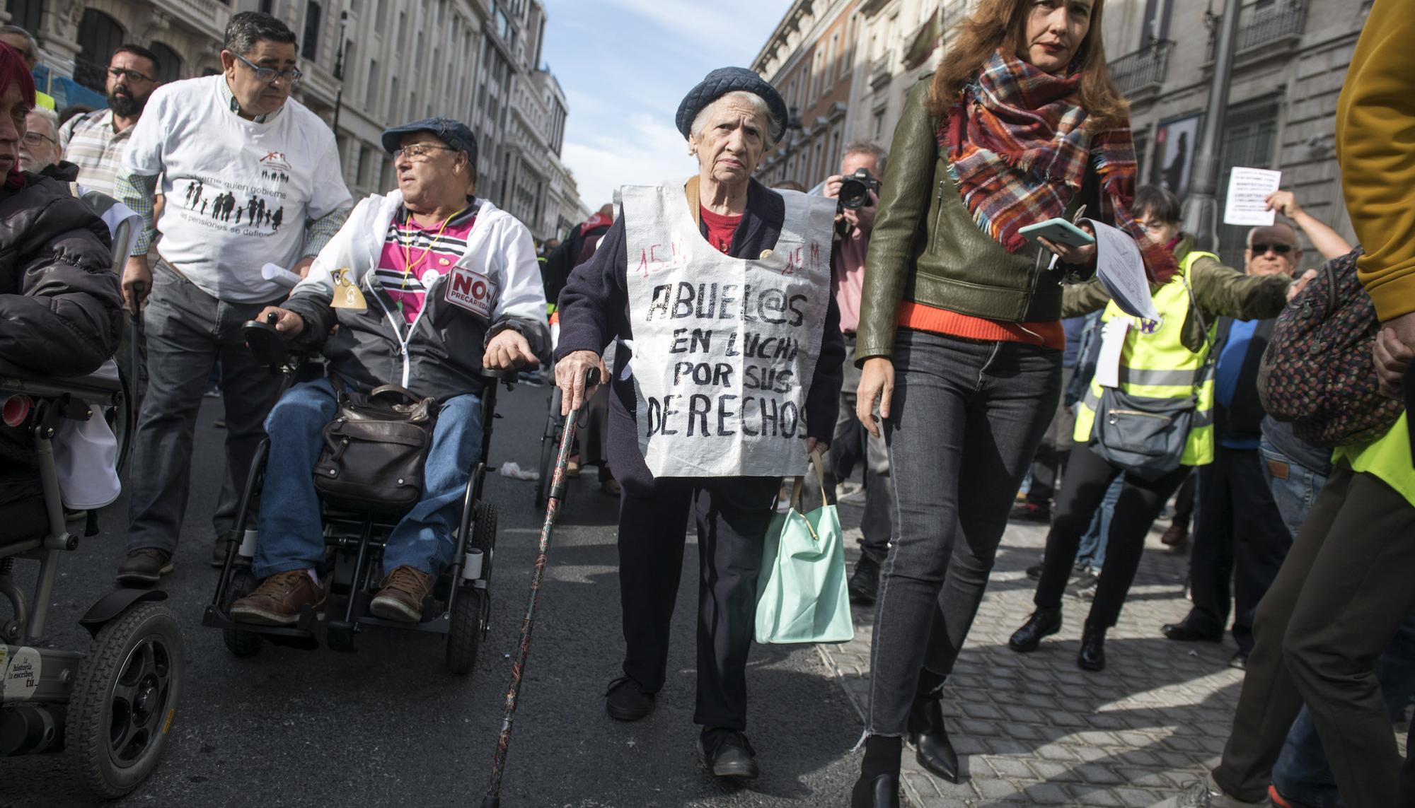 Manifestación Madrid pensionistas Congreso de los Diputados - 5