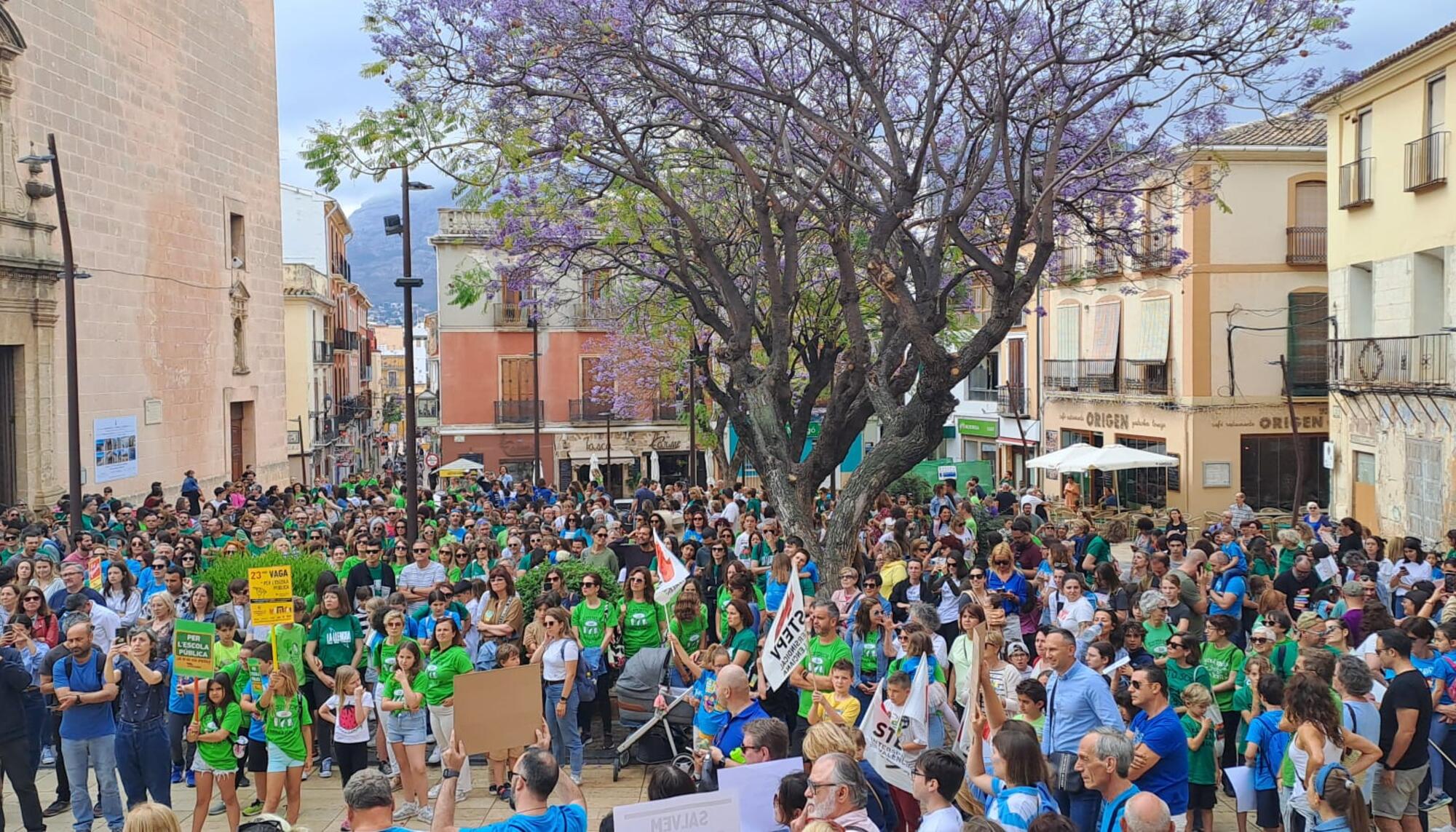 Manifestació del 23 de maig al País Valencià a favor de l'ensenyament en català.