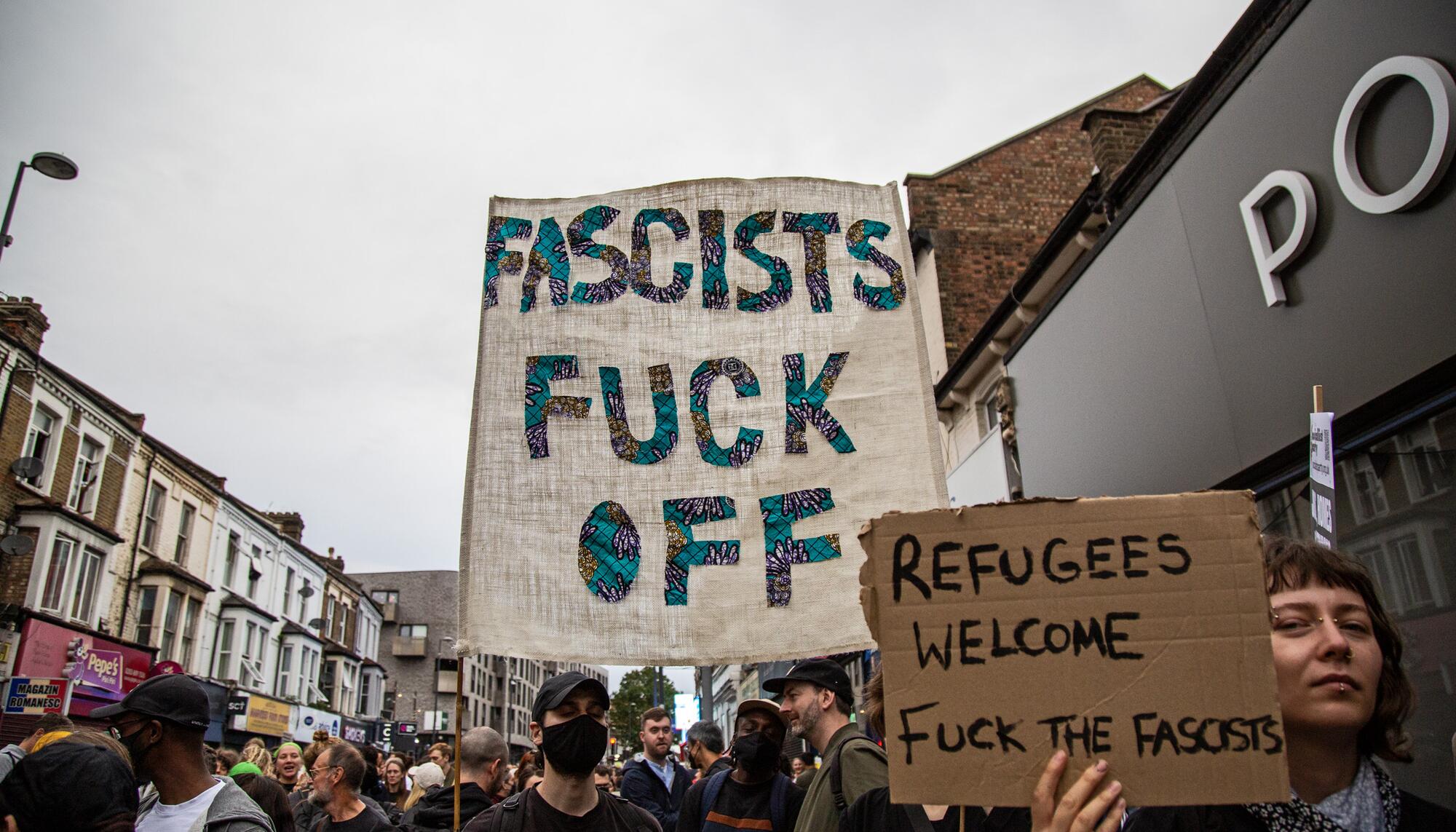 Manifestación antirracista Londres 07-08-24 - 17