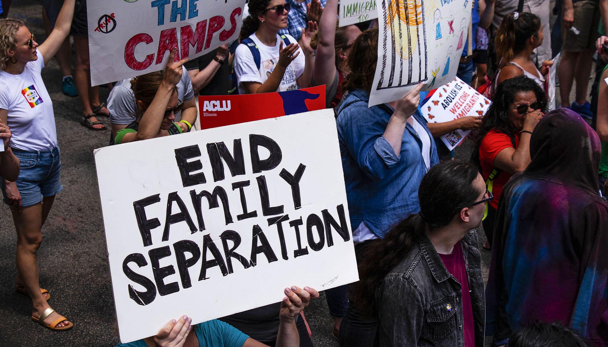 Protestas contra la separacion familiar EEUU