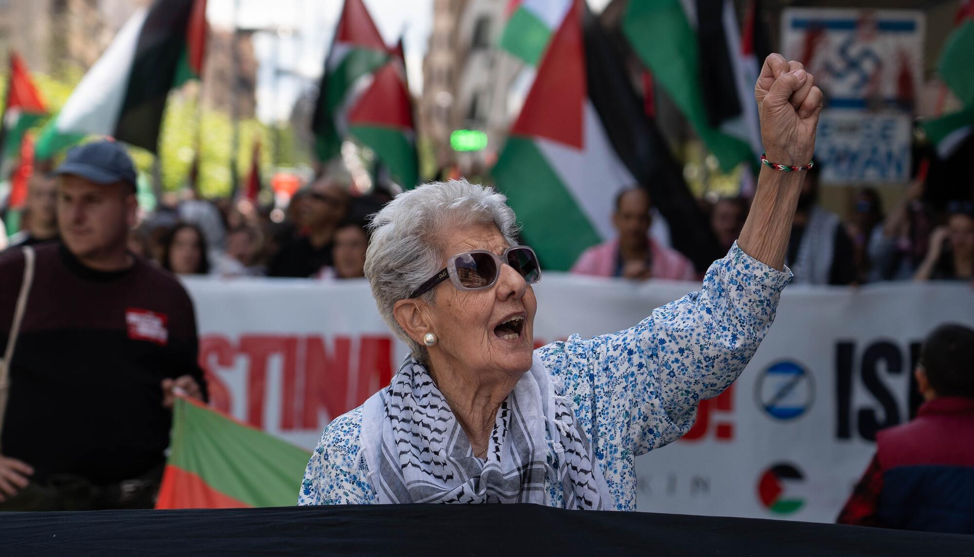 Manifestación por Palestina en Iruñea - 4