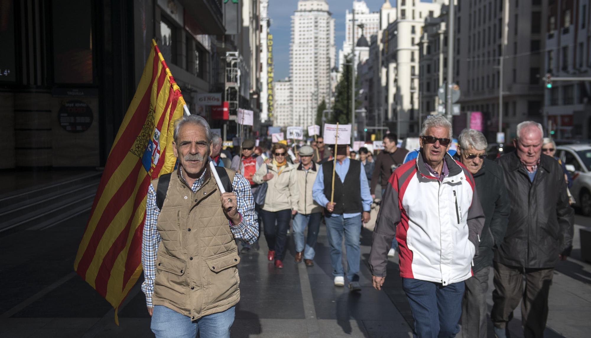Manifestación Madrid pensionistas Congreso de los Diputados - 1