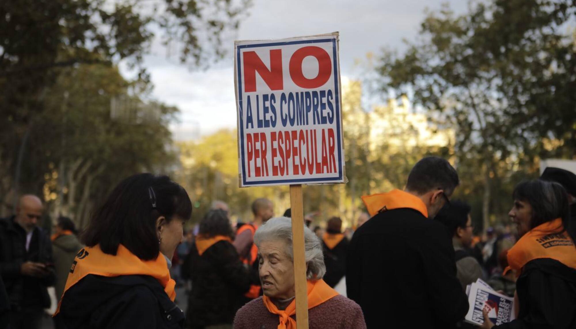 manifestación alquiler vivienda barcelona 23N