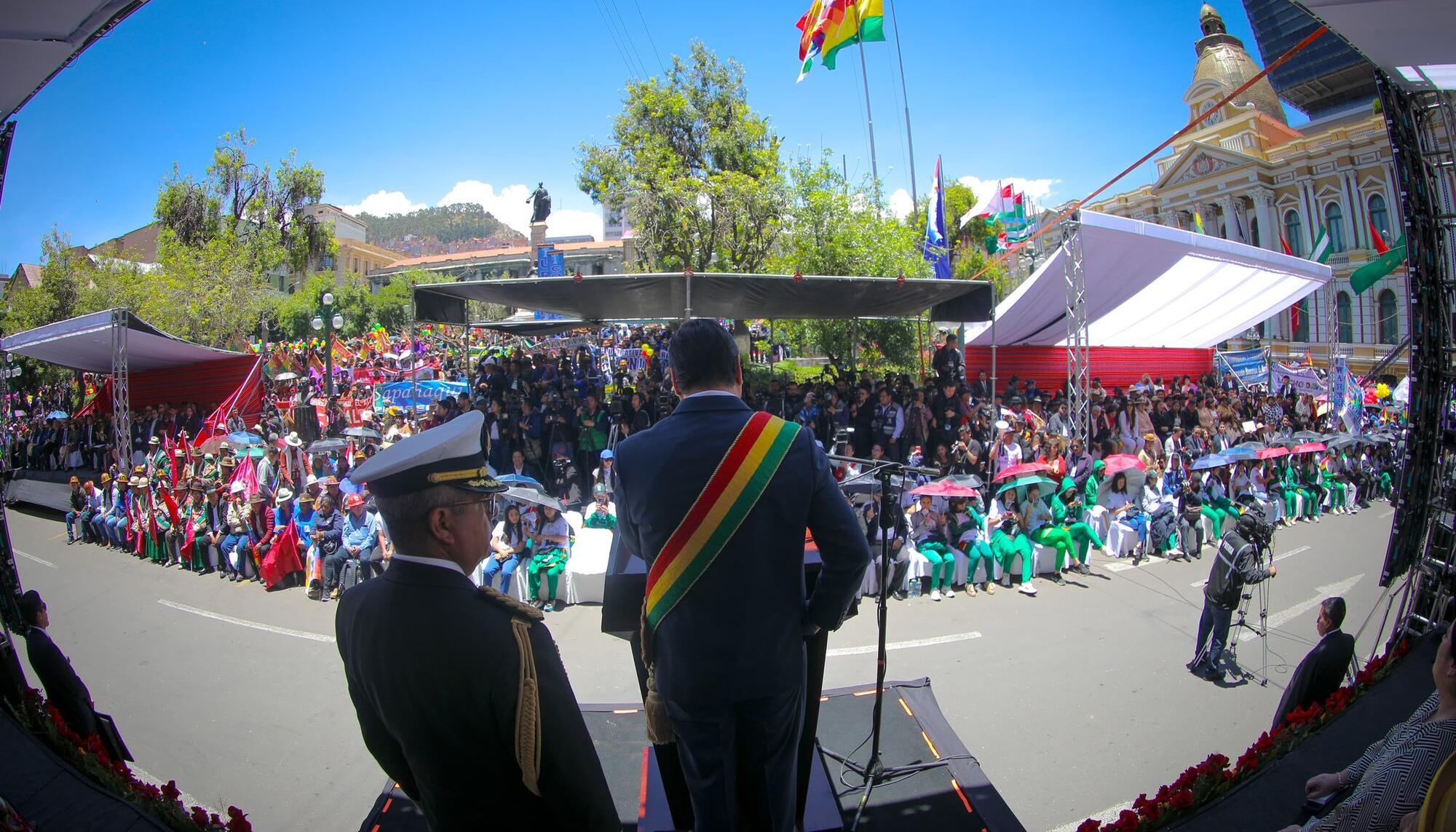 Luis Arce, presidente de Bolivia, en un acto a principios de noviembre.