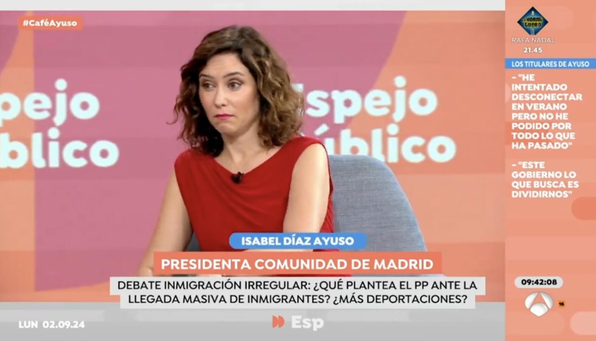 Ayuso Antena 3 Migracion