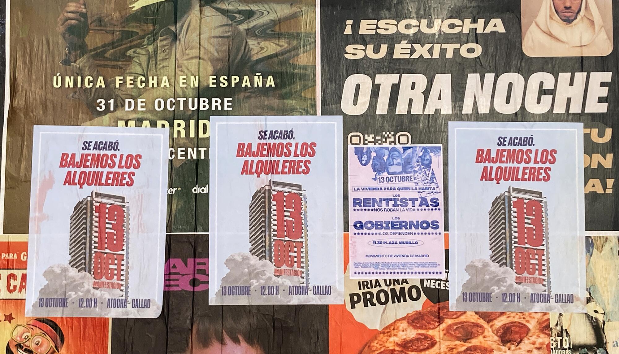 Pegada carteles vivienda