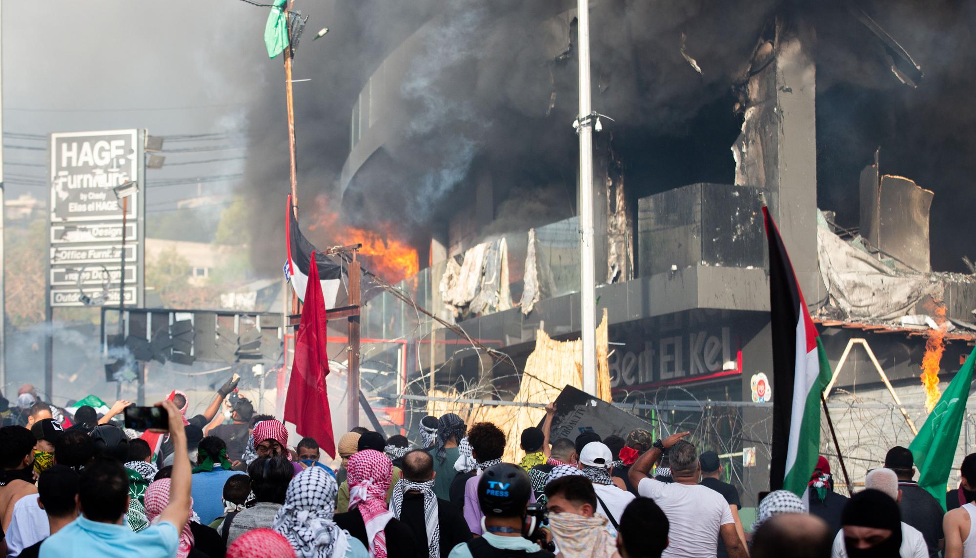 Beirut, protestas bombardeo Gaza - 3