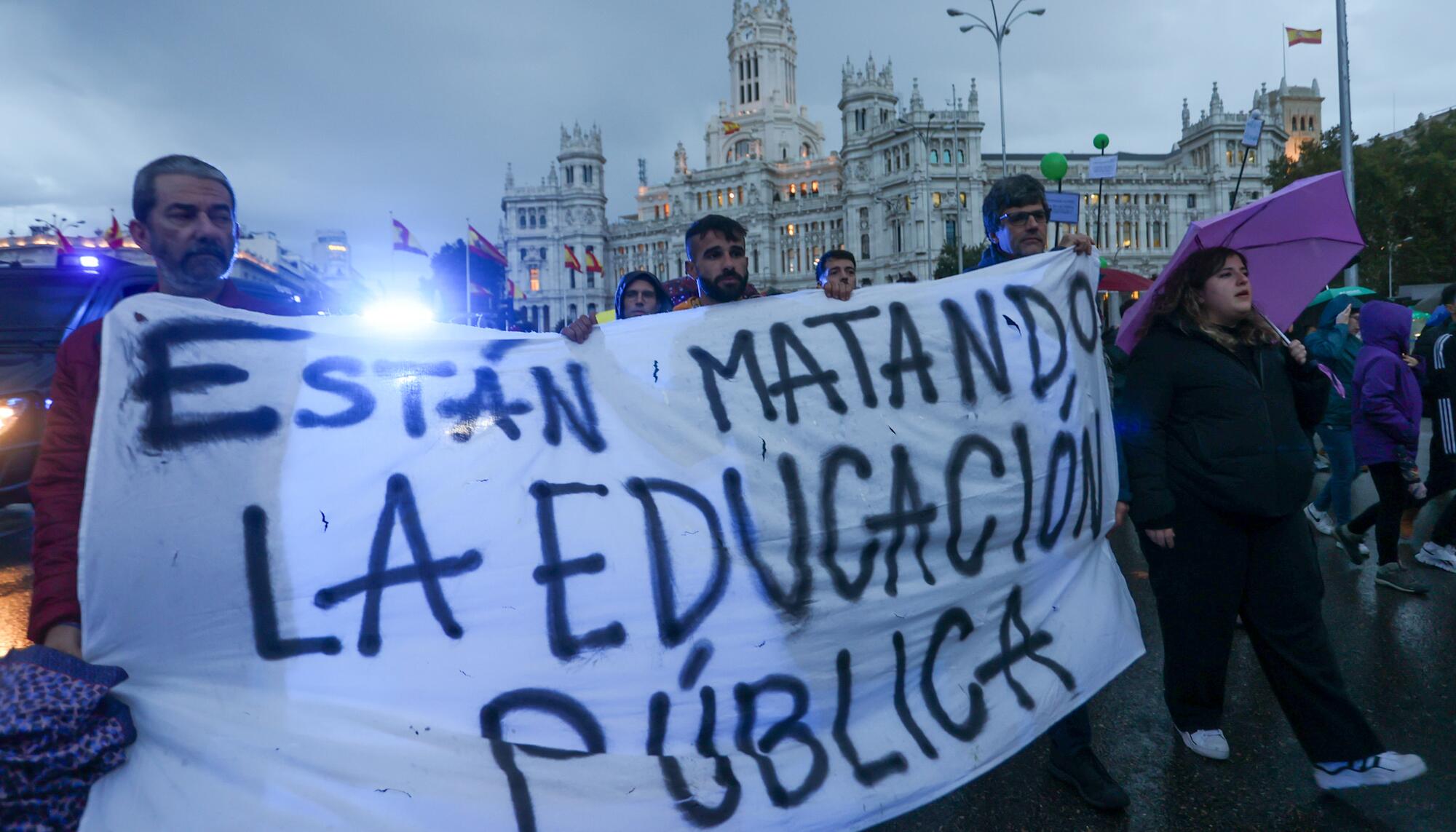 Manifestación del profesorado Huelga 29 Octubre - 12