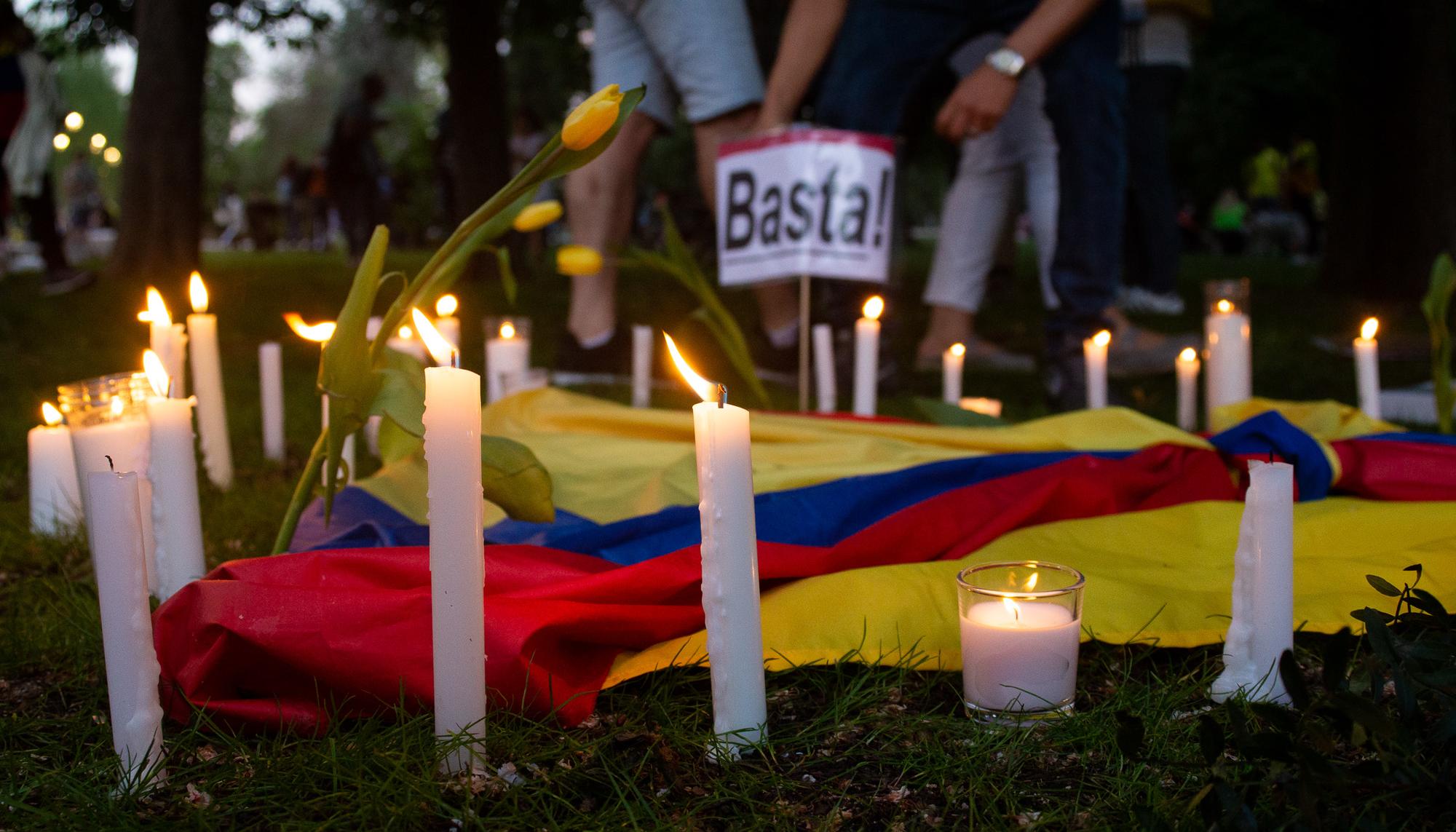 Concentración en Madrid en apoyo al pueblo colombiano - 2