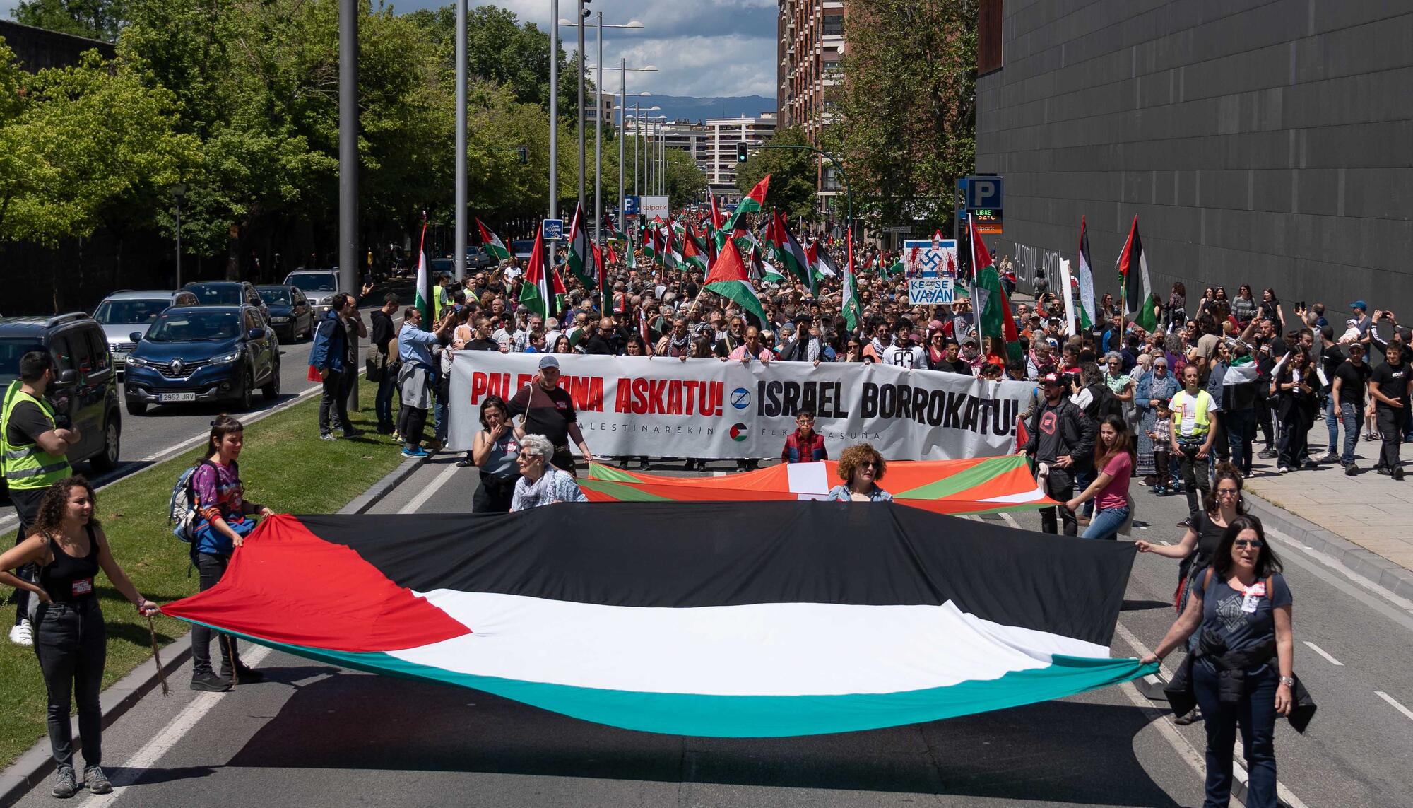 Manifestación por Palestina en Iruñea - 1