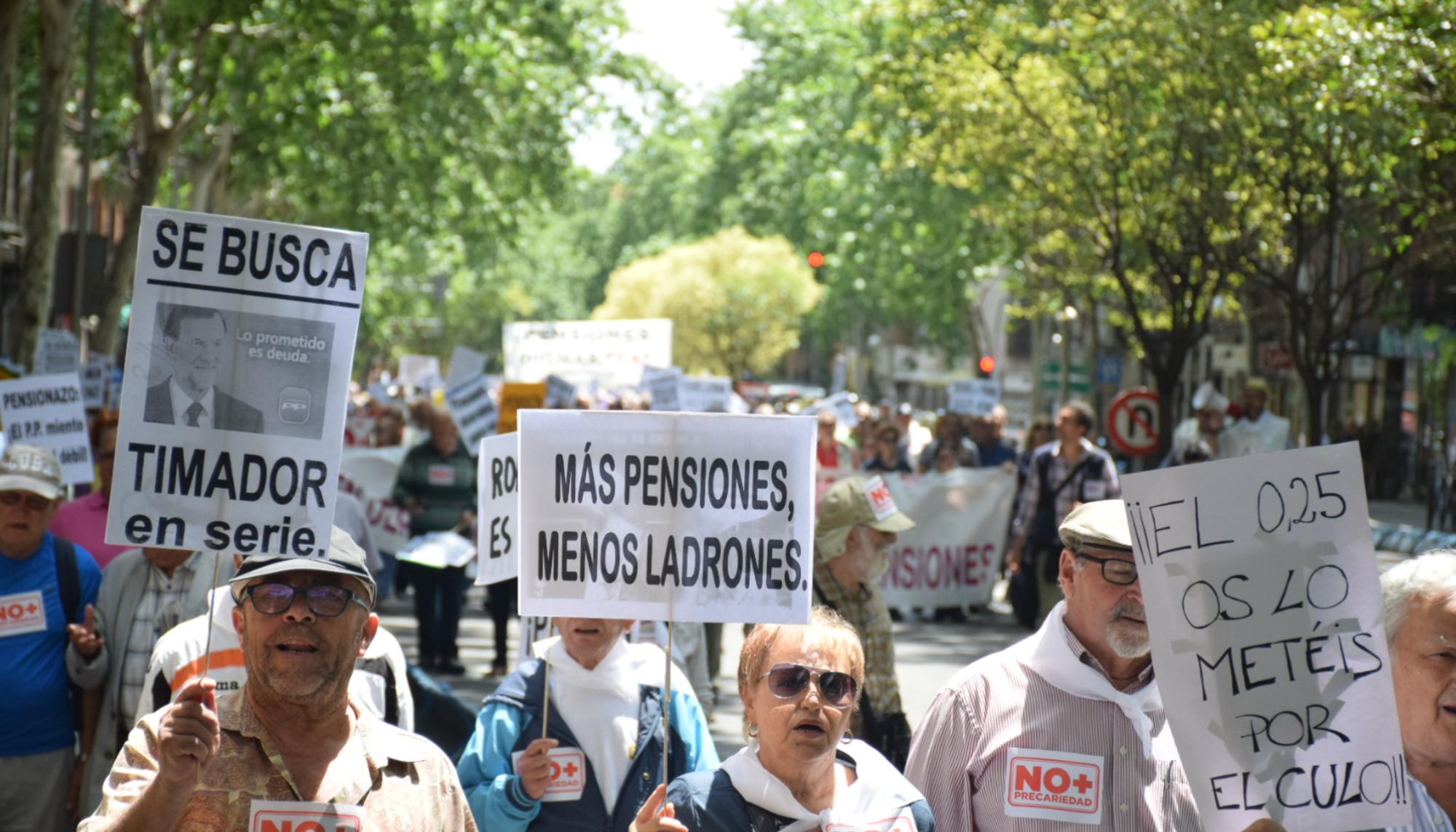 Manifestación contra la precariedad en Madrid