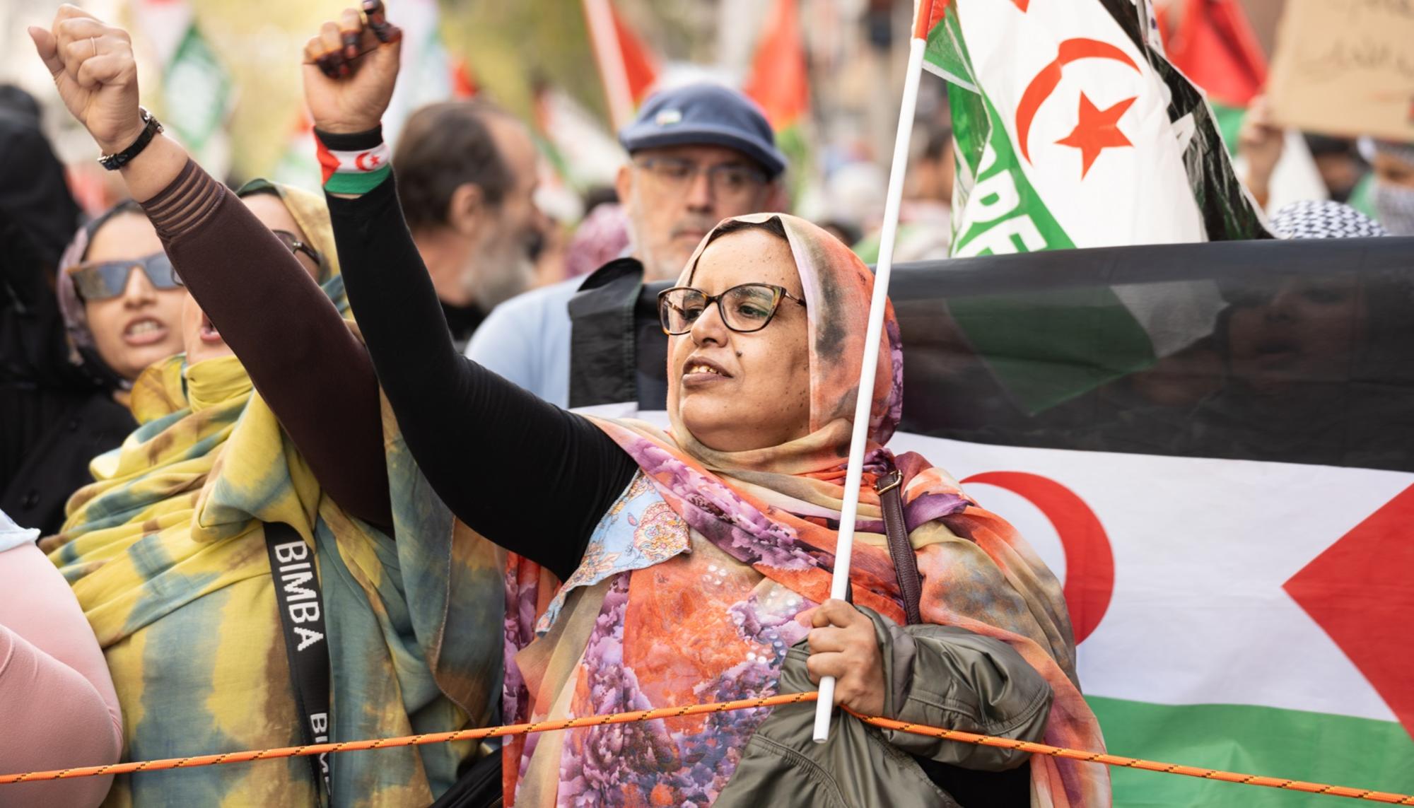 Manifestacion Sahara Occidental - 2