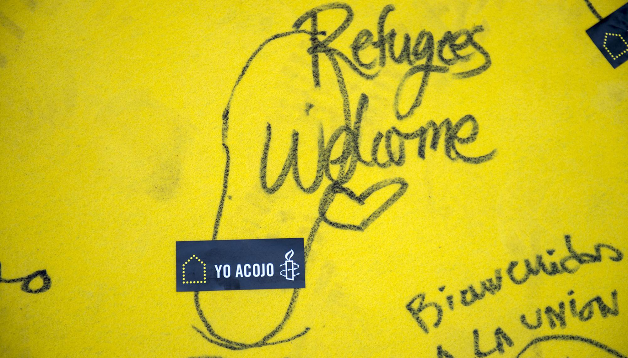 Concentración refugiados Madrid-6-4-17
