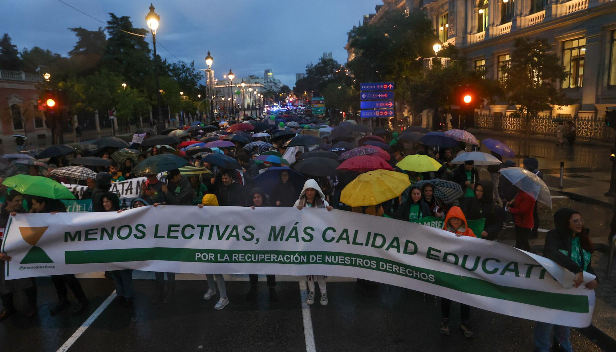 Manifestación del profesorado Huelga 29 Octubre - 11