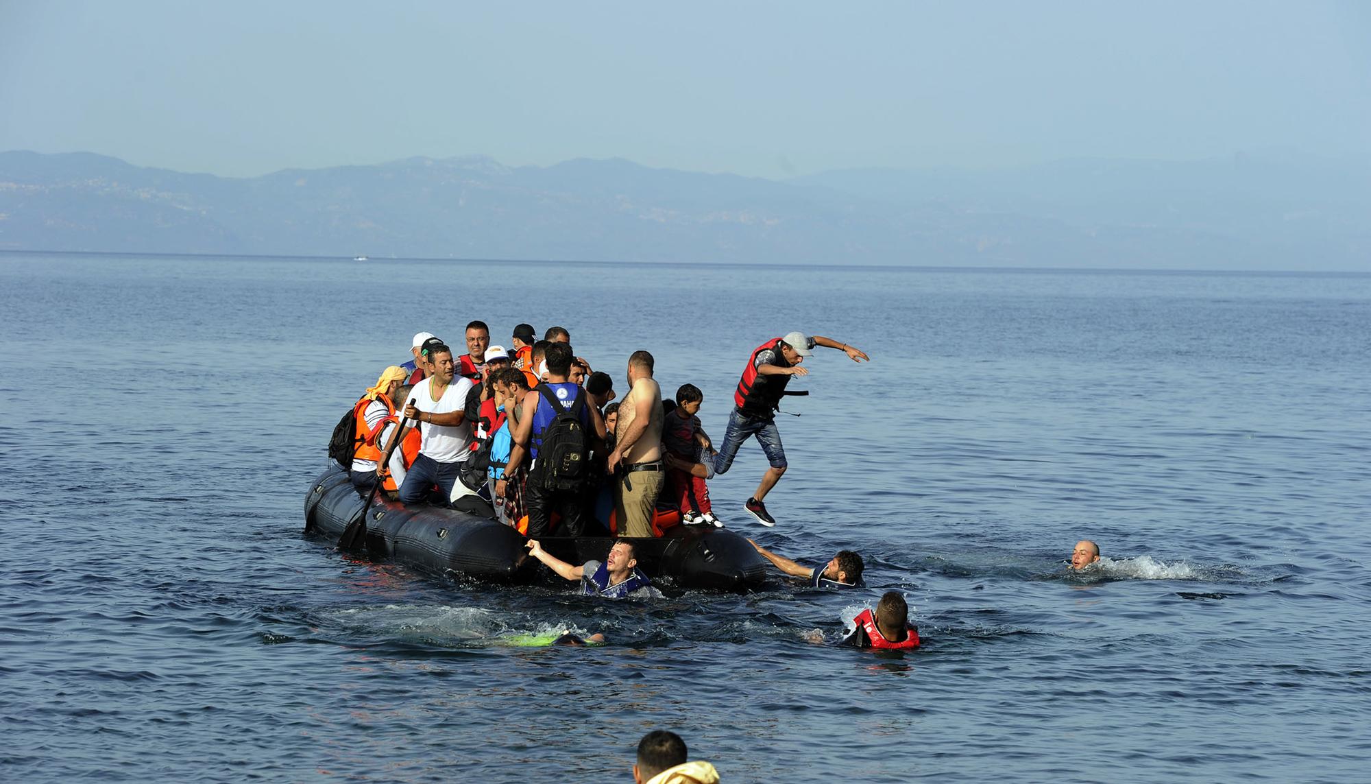 Refugiados Lesbos 2015