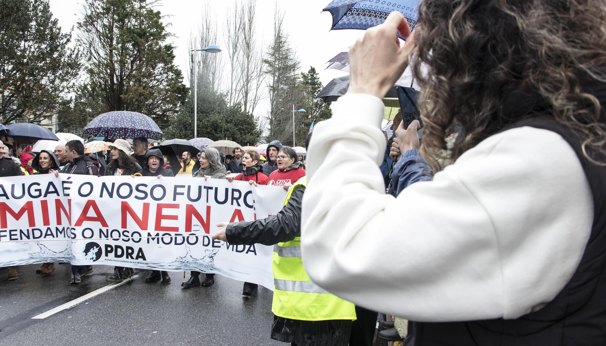 Manifestación A Pobra Altri Mina Touro - 7