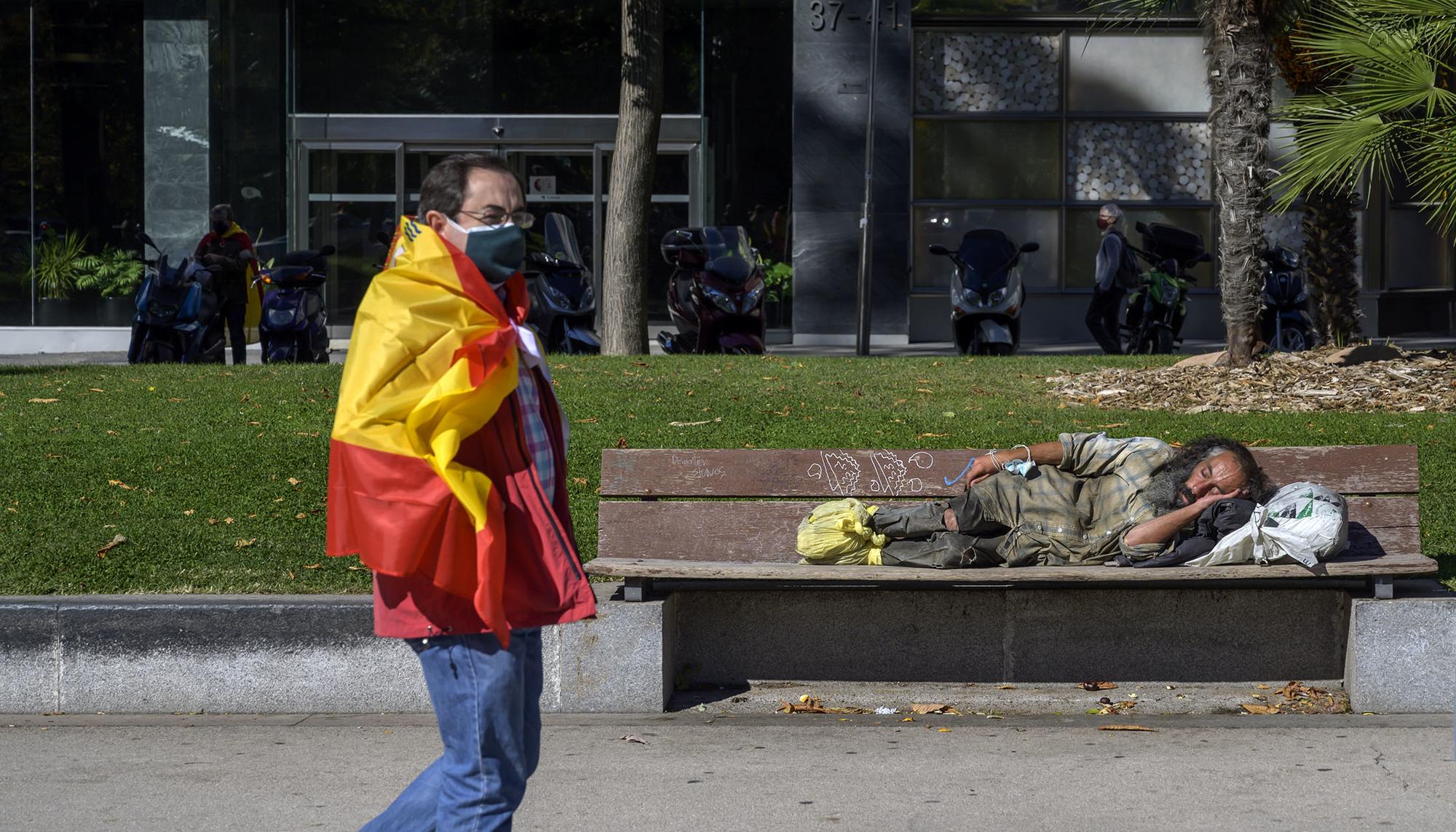 España pobreza 12 octubre Madrid