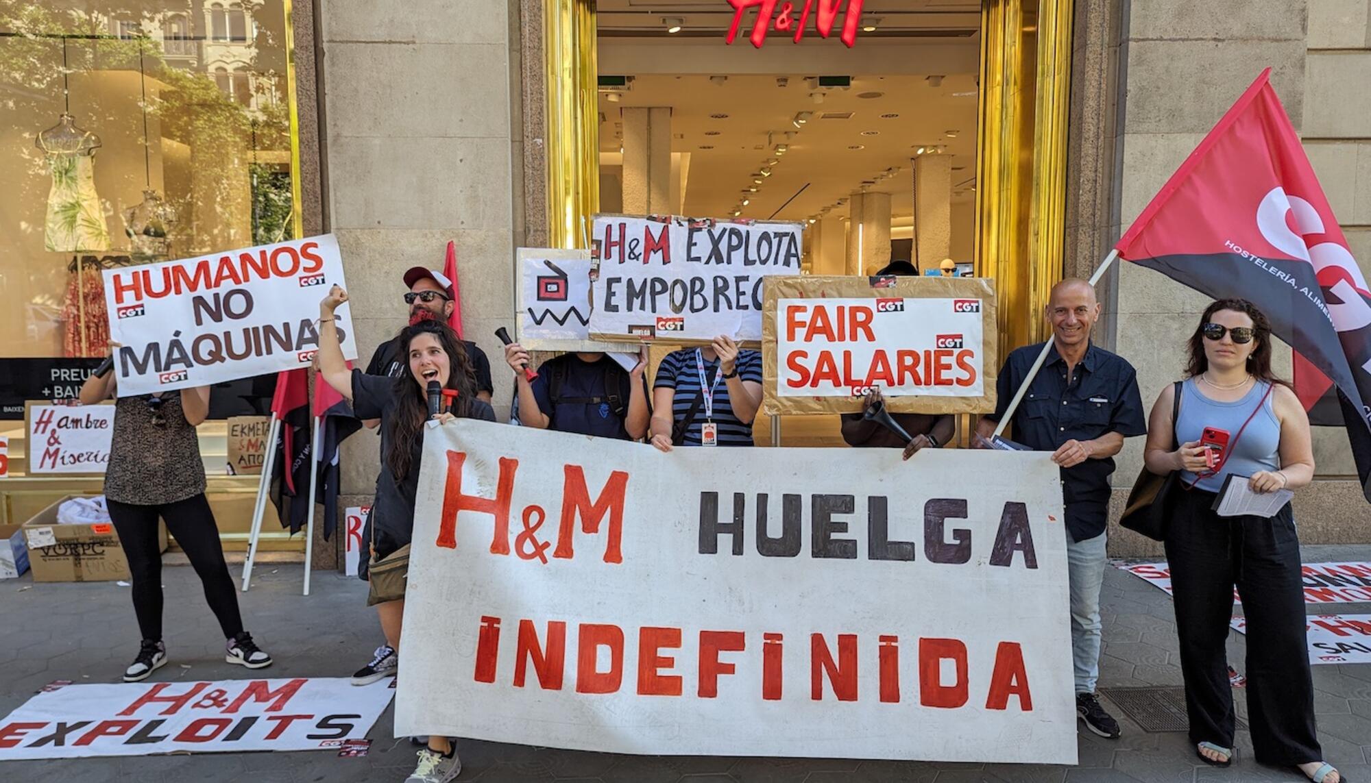 H&M huelga barcelona